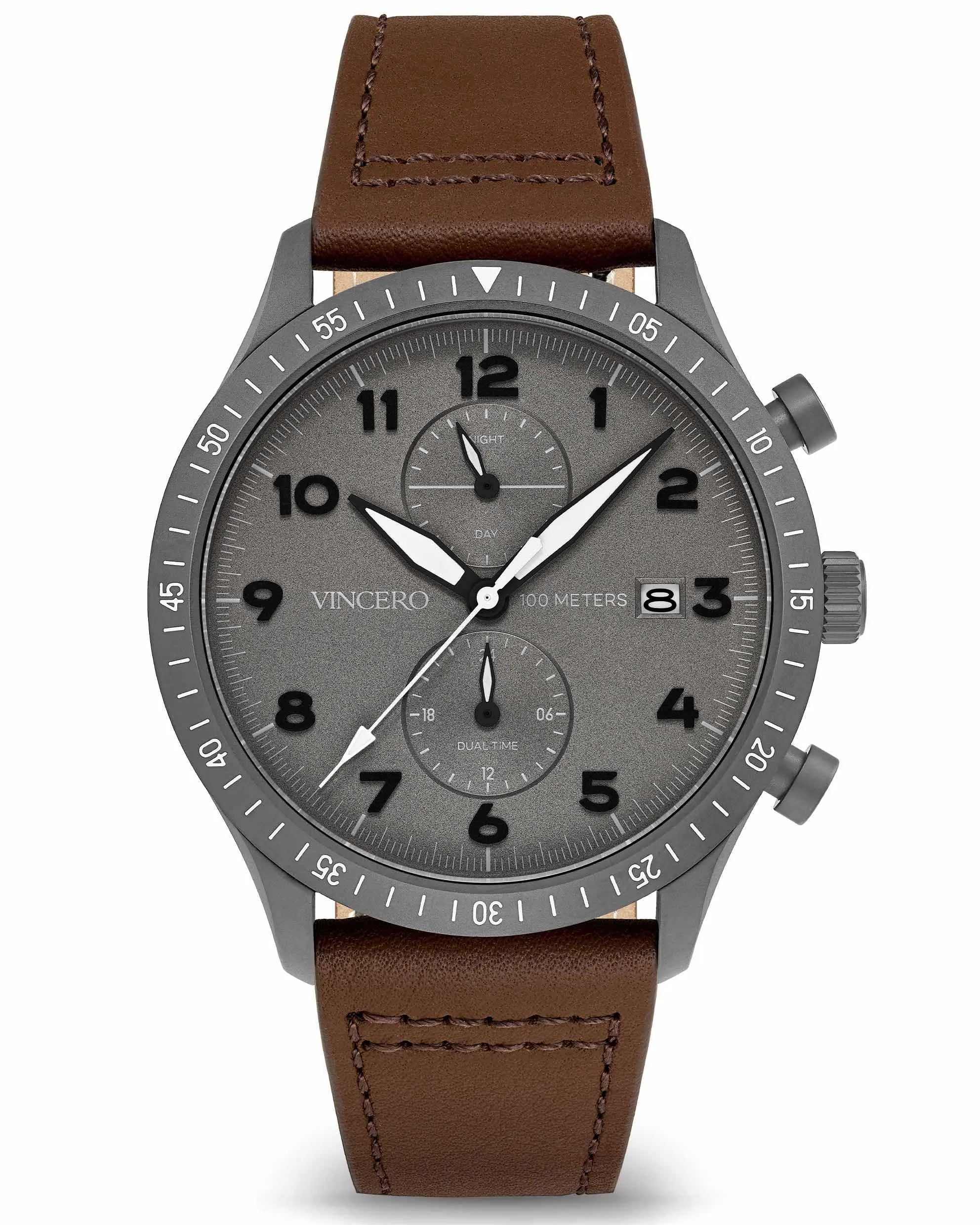 The Altitude Men's Watches - Gunmetal/Walnut