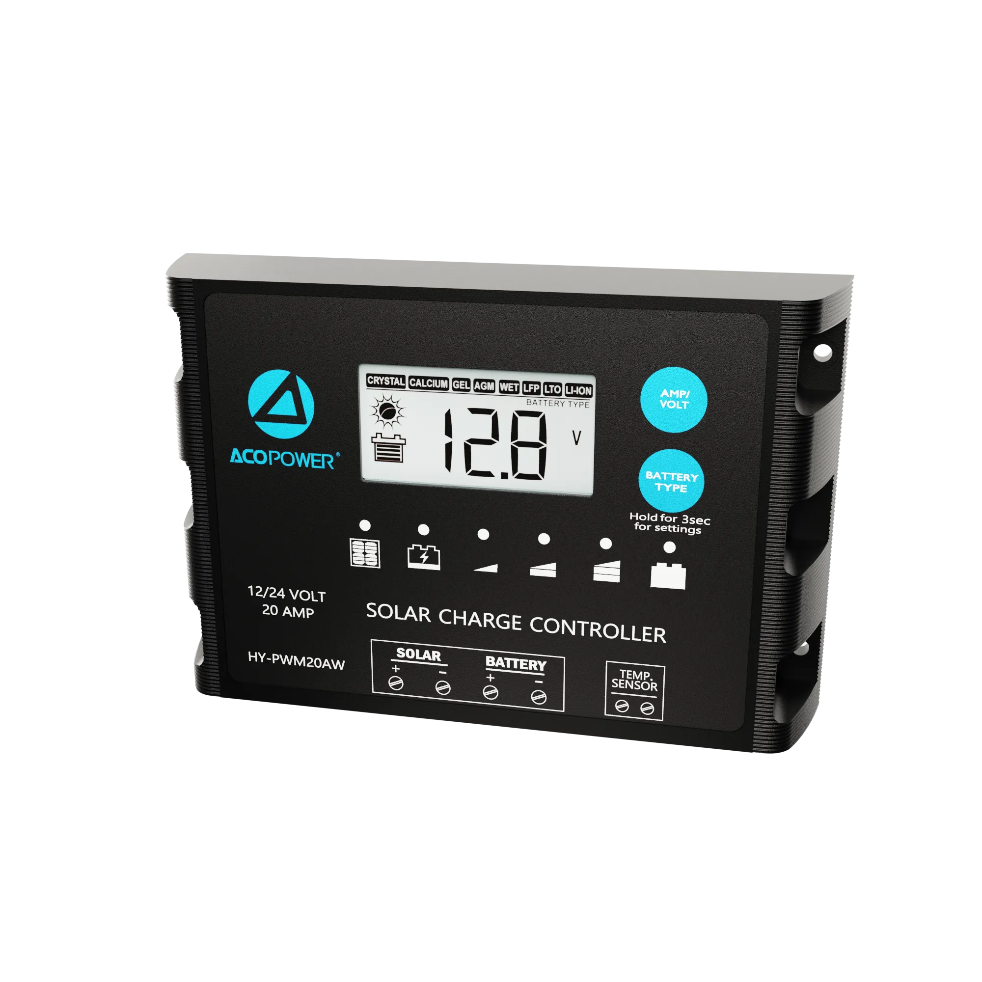 ACOPOWER ProteusX 20A PWM Charge Controller