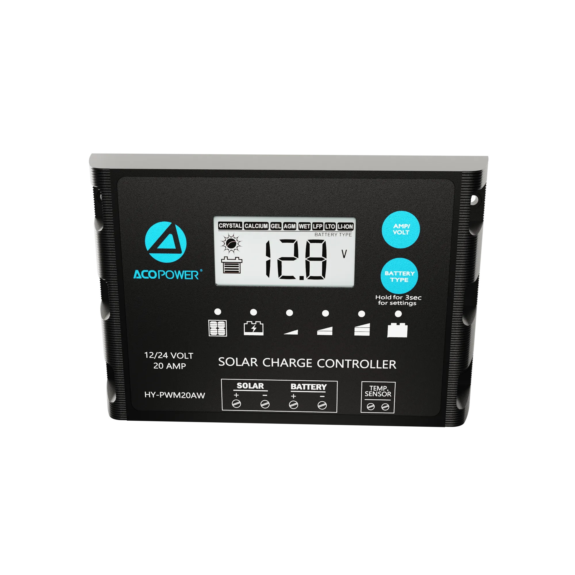 ACOPOWER ProteusX 20A PWM Charge Controller