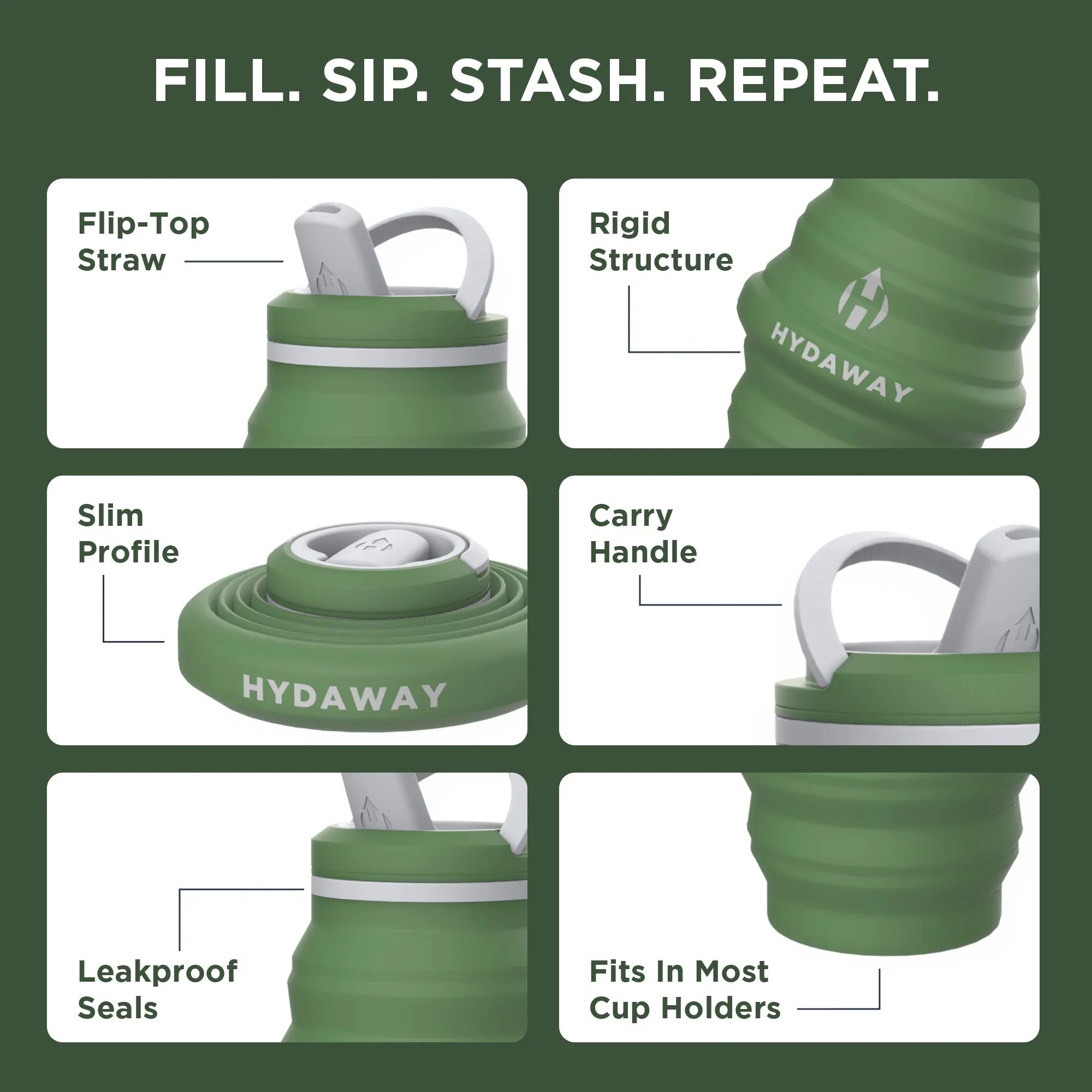 Collapsible Water Bottle | 25oz