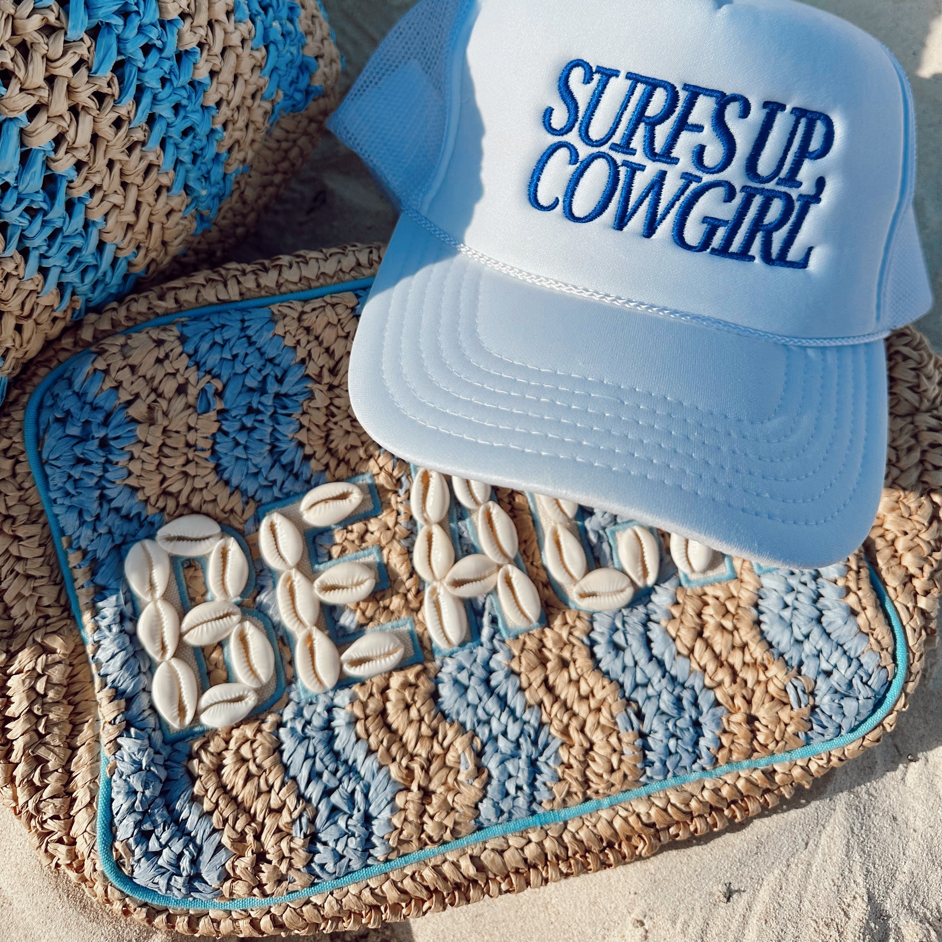 Beach XL Makeup Bag with Puka Shells