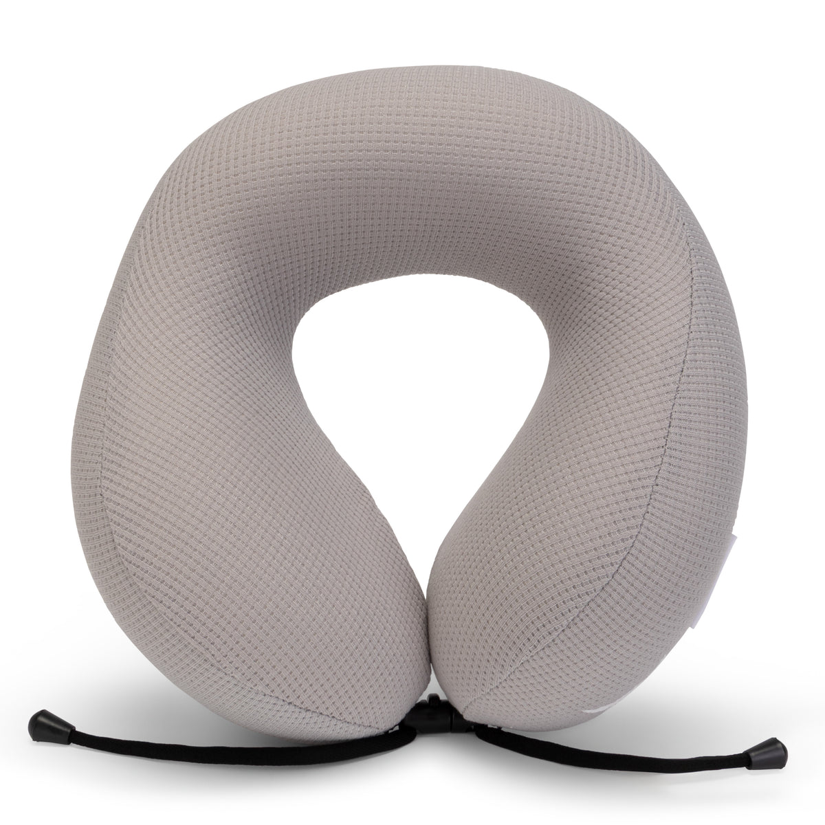 Ergonomic Waffle Memory Foam Travel Neck Pillow | Gray