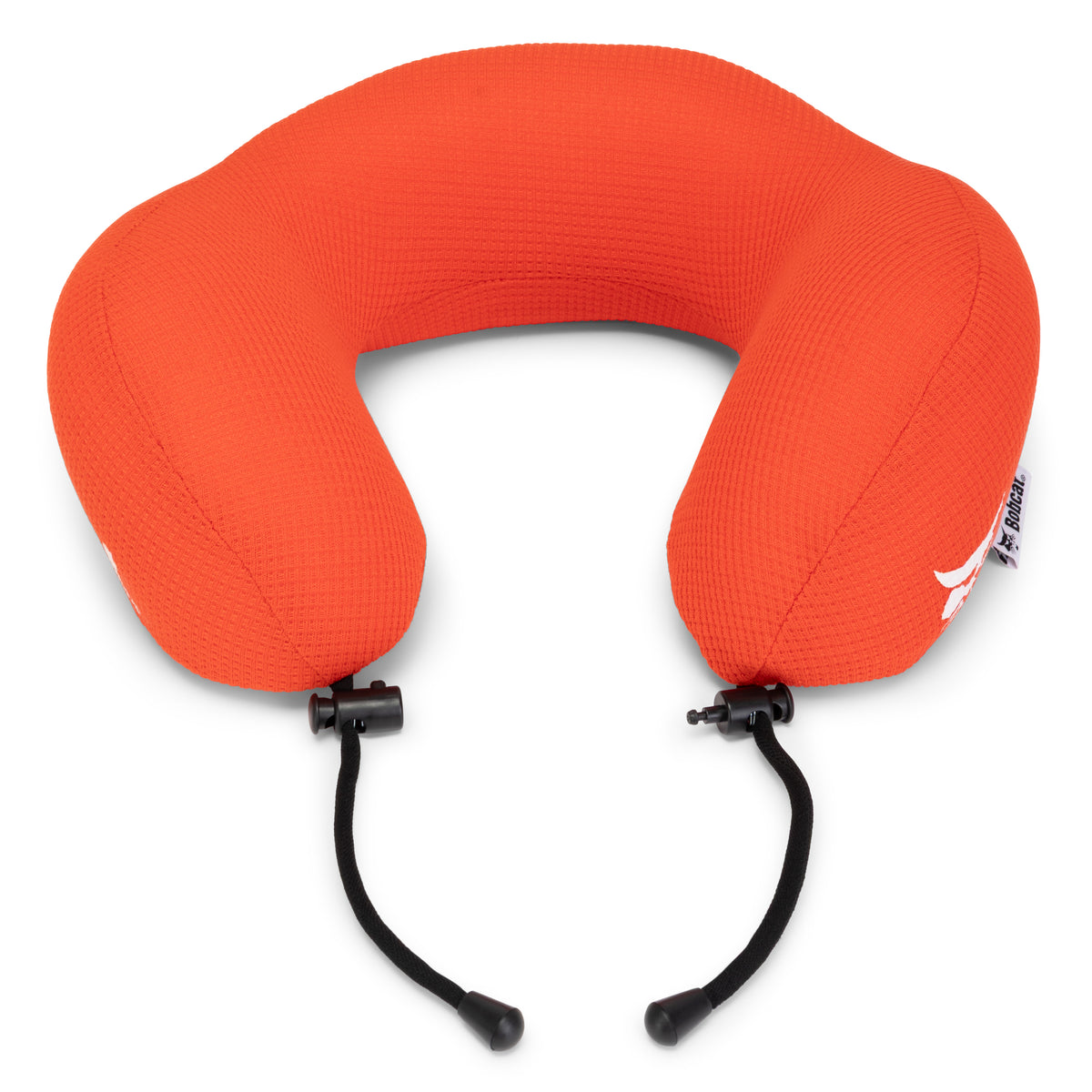 Ergonomic Waffle Memory Foam Travel Neck Pillow | Orange