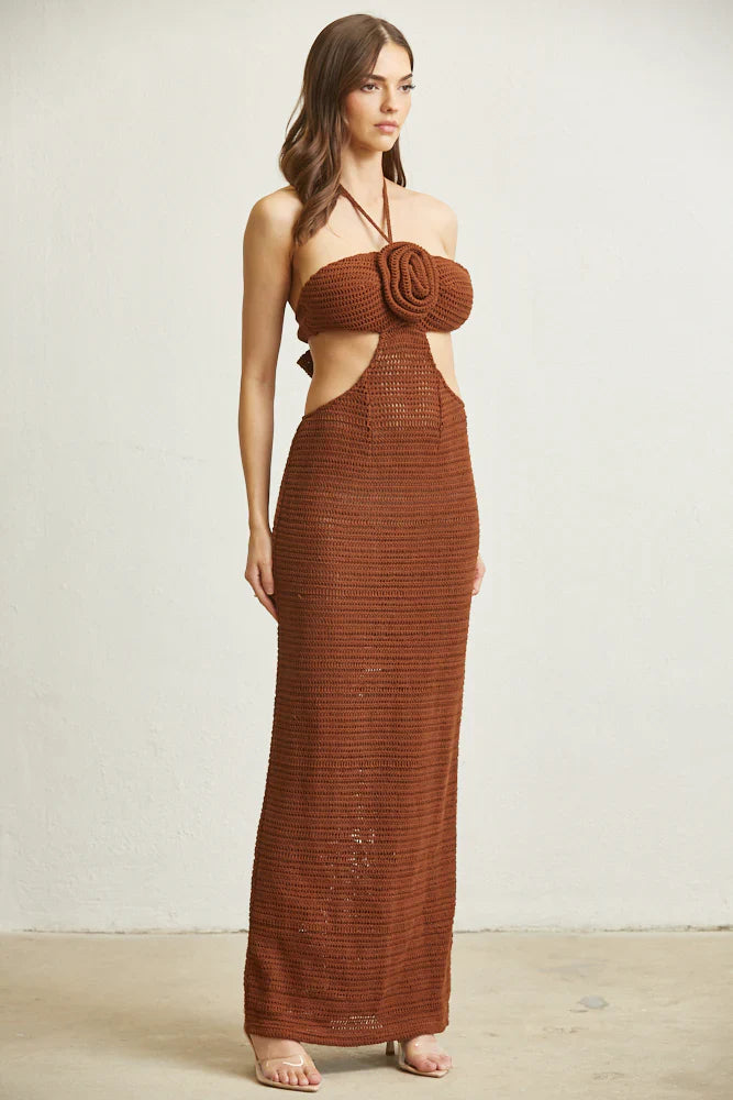 Knit Dress With Cut-Out