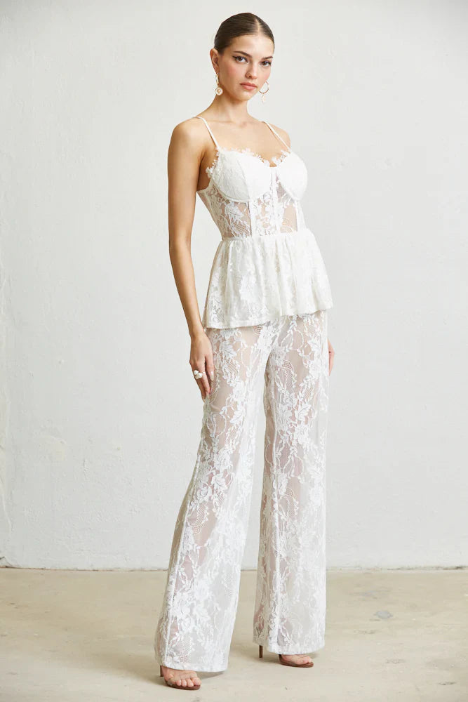 Queeny Sleeveless Spaghetti Strap Party Evening Dress Jumpsuit