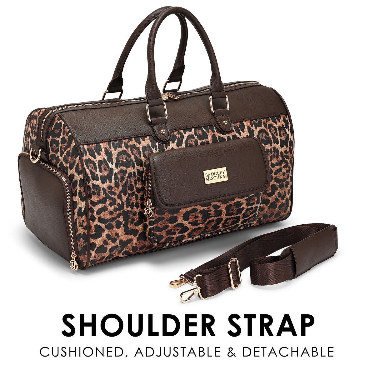 Leopard Lux 33L Duffel Bag for Women