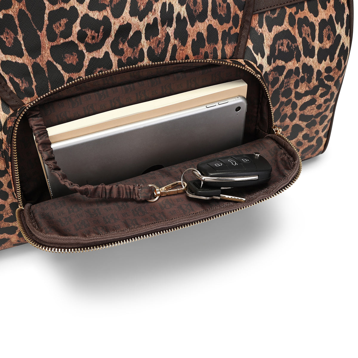 Leopard Lux 33L Duffel Bag for Women
