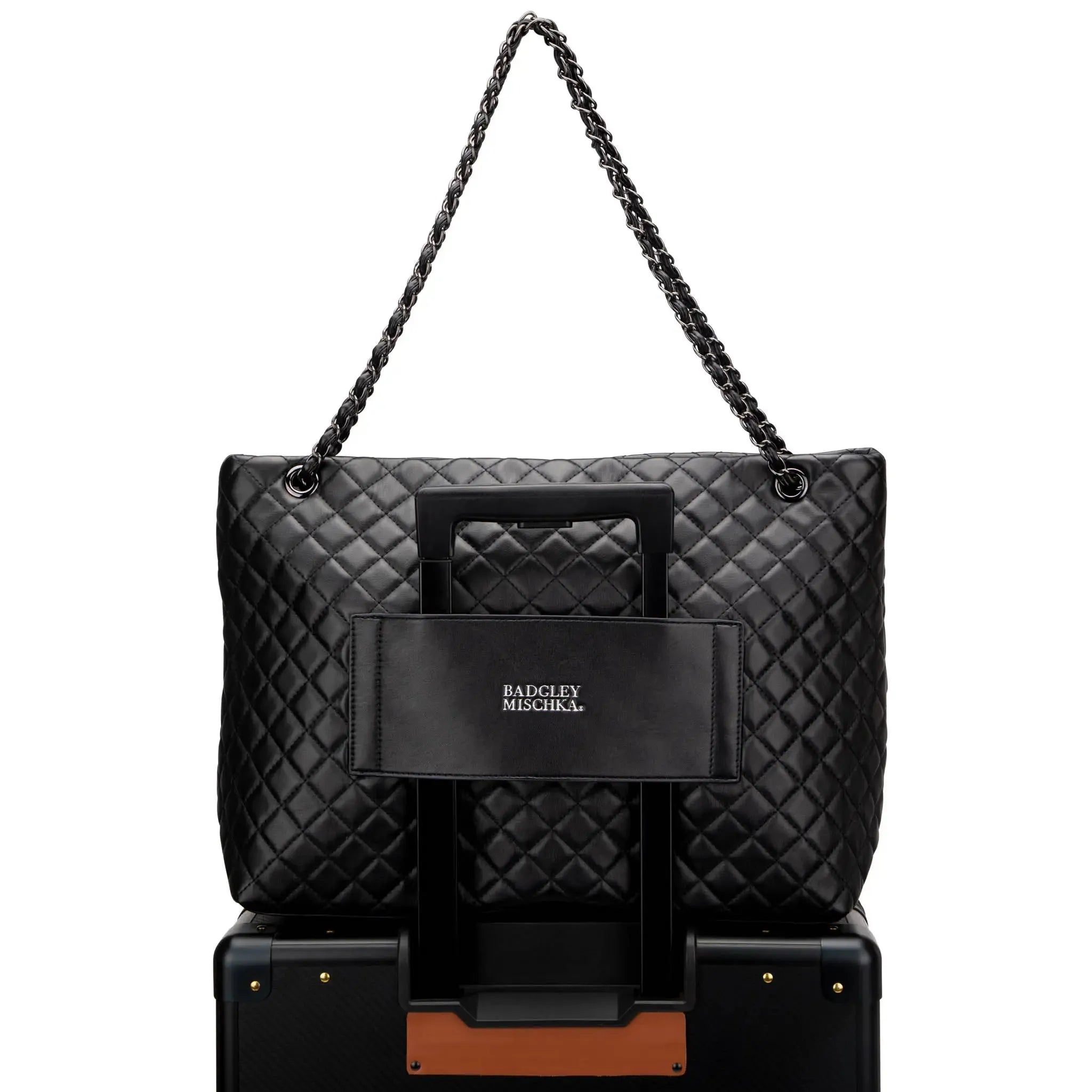 Diana Quilted Vegan Leather Weekender Duffel Bag