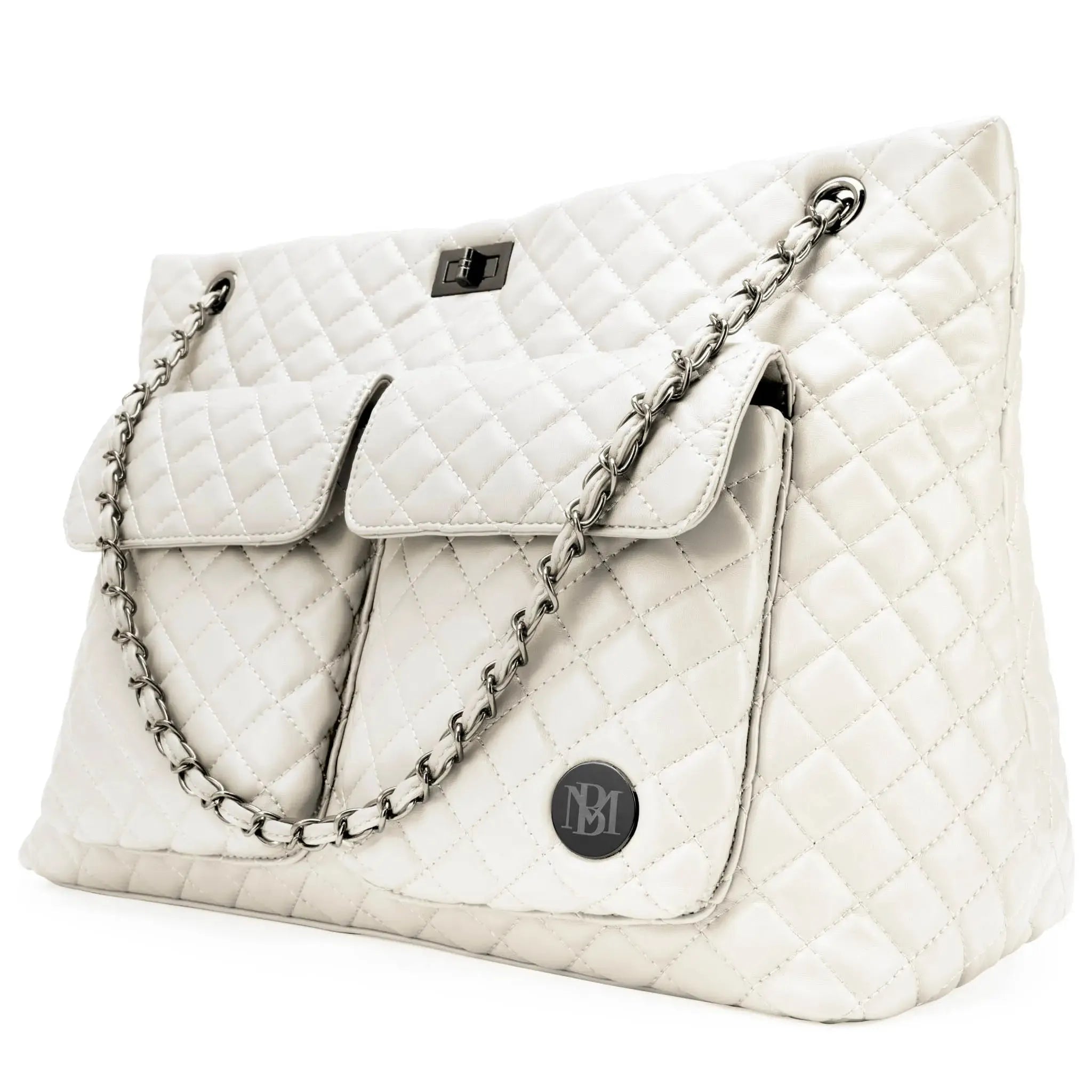 Bolso tote Diana acolchado de cuero vegano para fin de semana