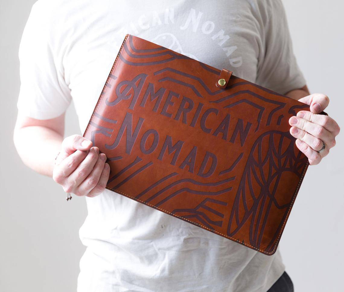 Premium Leather Laptop Sleeve for Travel