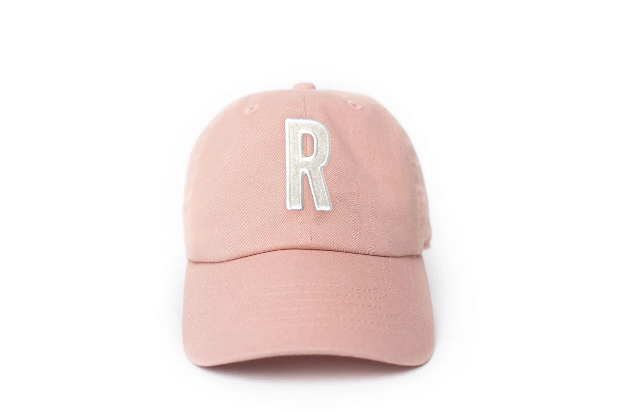 Dusty Rose Letter Baseball Hat