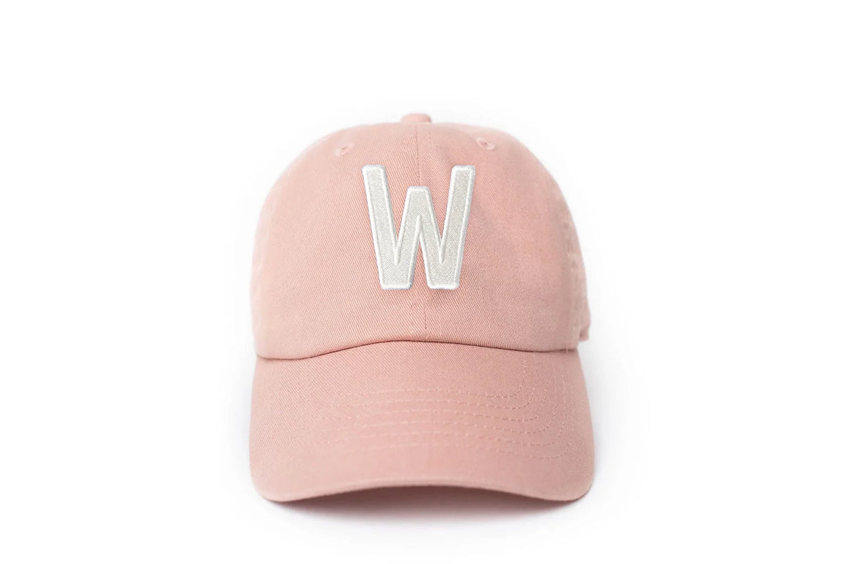 Dusty Rose Letter Baseball Hat