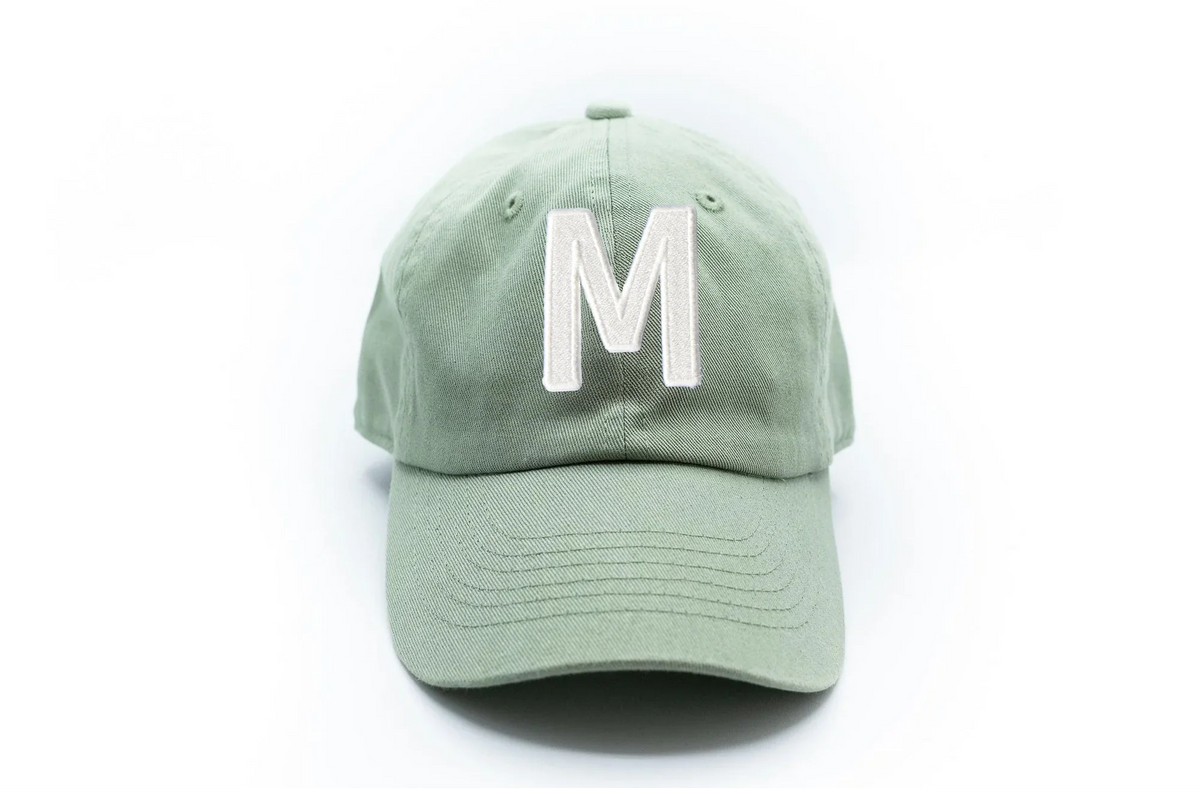 Dusty Sage Letter Baseball Hat