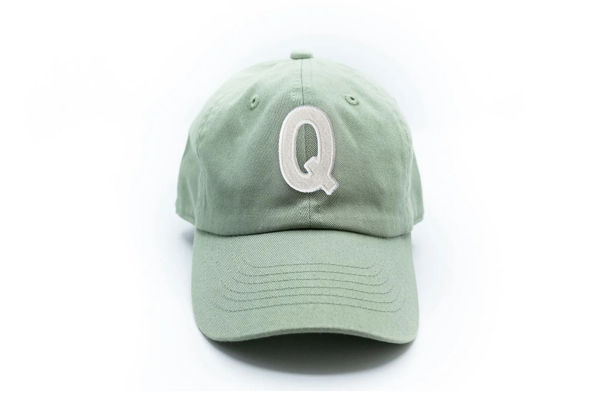 Dusty Sage Letter Baseball Hat
