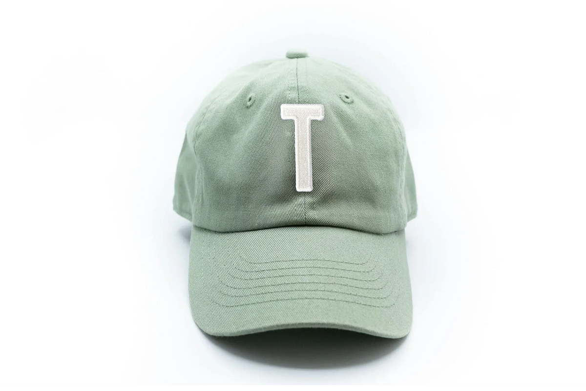 Dusty Sage Letter Baseball Hat