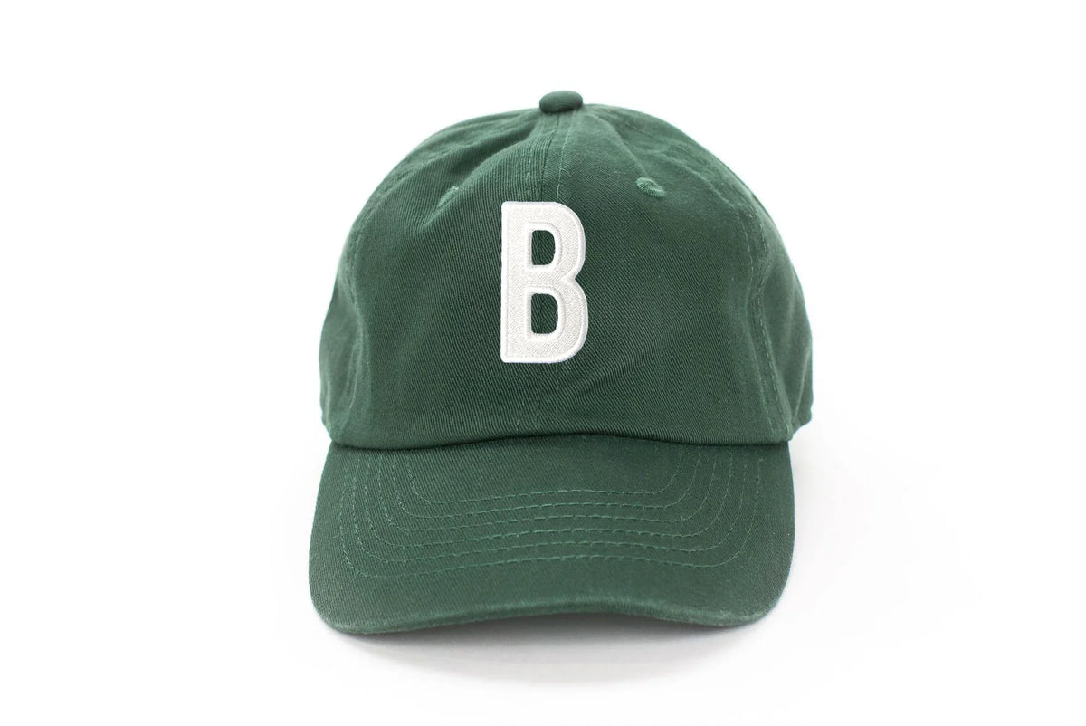 Hunter Green Letter Baseball Hat