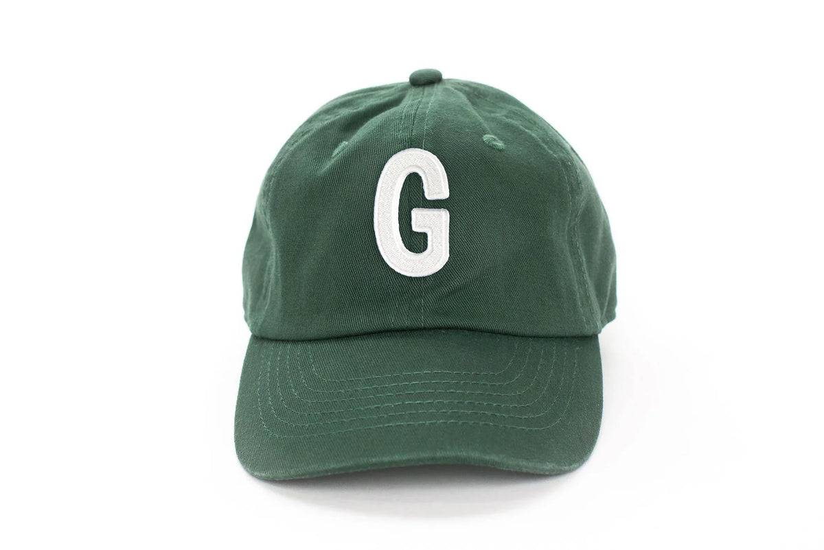 Hunter Green Letter Baseball Hat