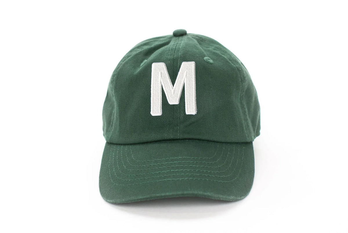 Hunter Green Letter Baseball Hat