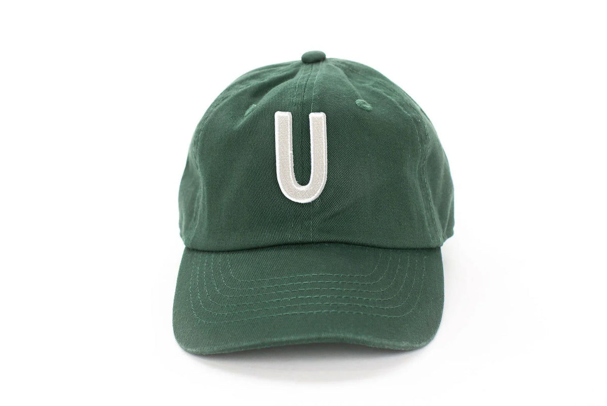 Hunter Green Letter Baseball Hat