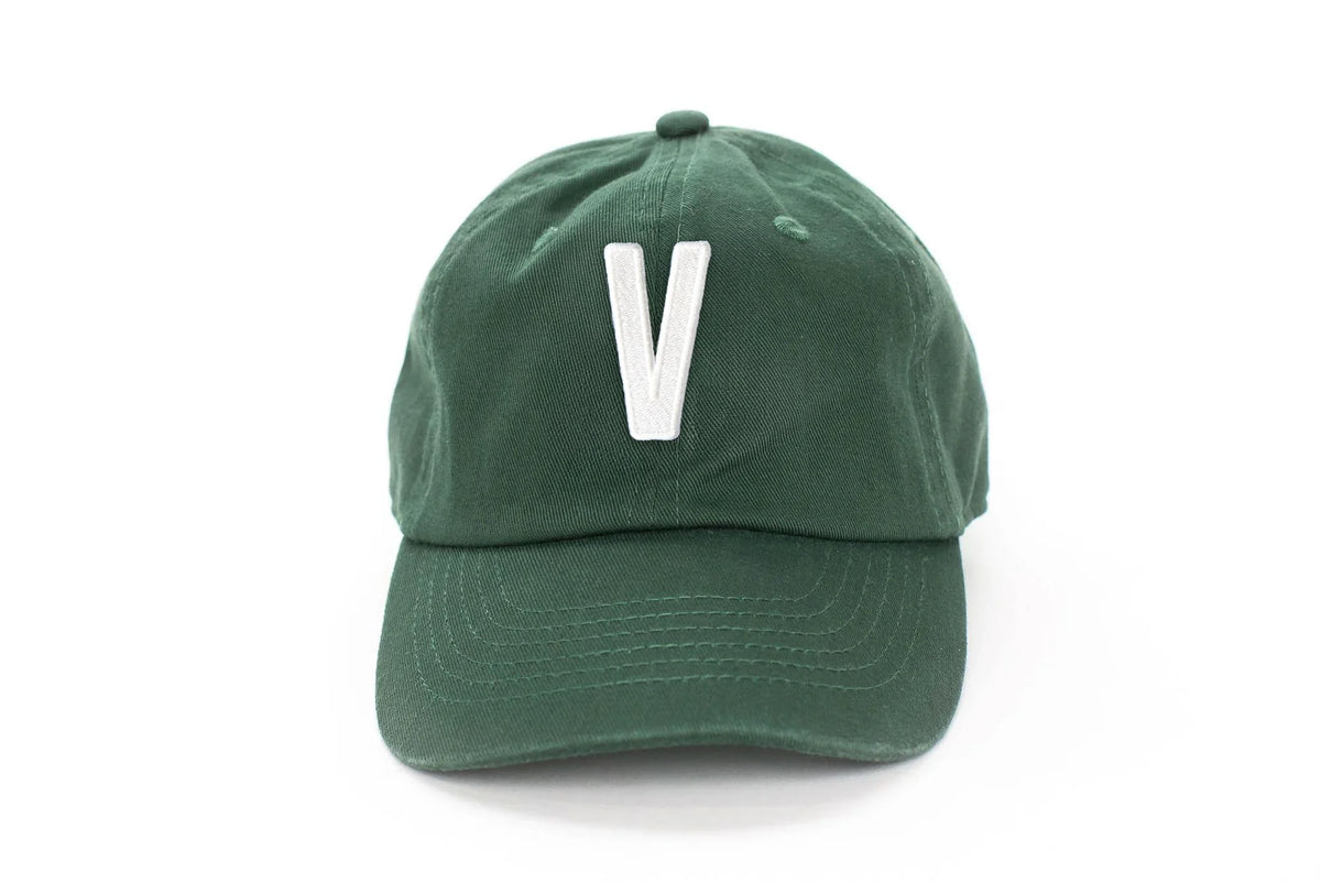 Hunter Green Letter Baseball Hat
