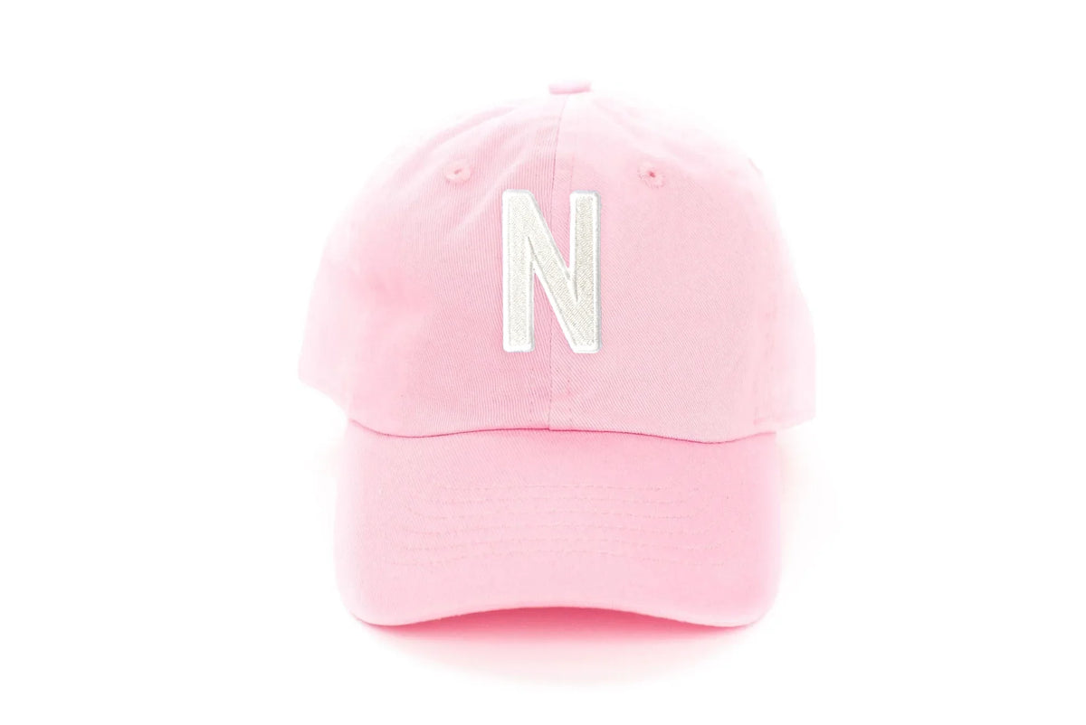 Light Pink Letter Baseball Hat
