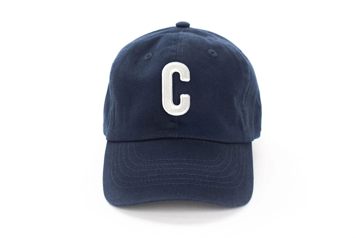 Navy Blue Letter Baseball Hat