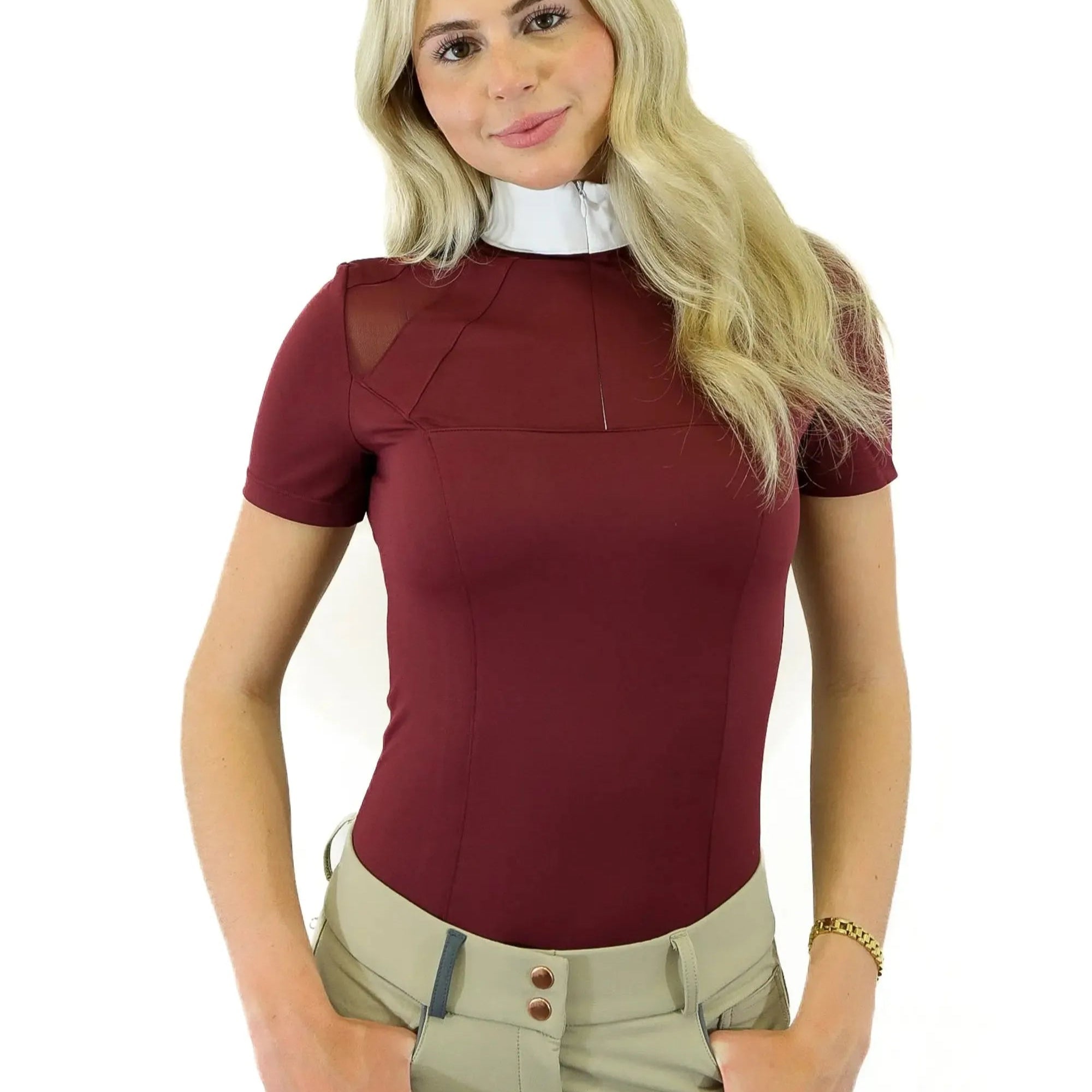 Bella Shirt – Chic Short Sleeve Performance Top