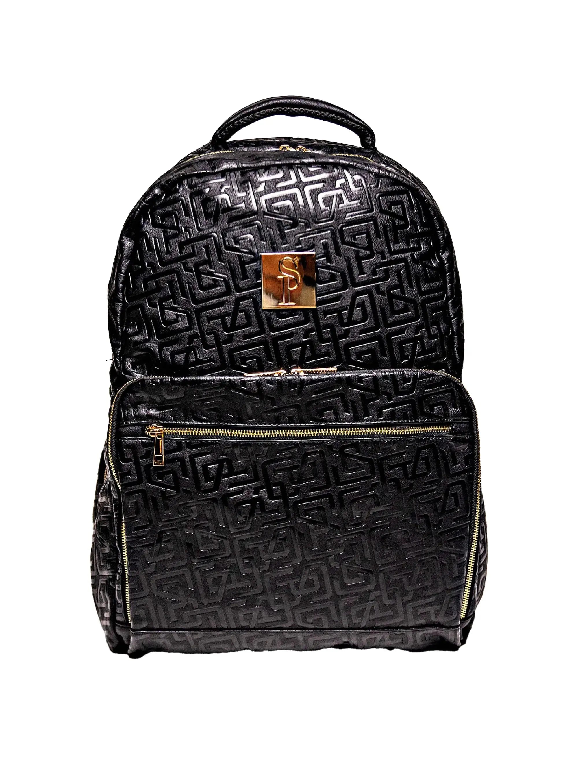 Black Monogram Backpack Leather Daily Commuter Bag (150 Made)