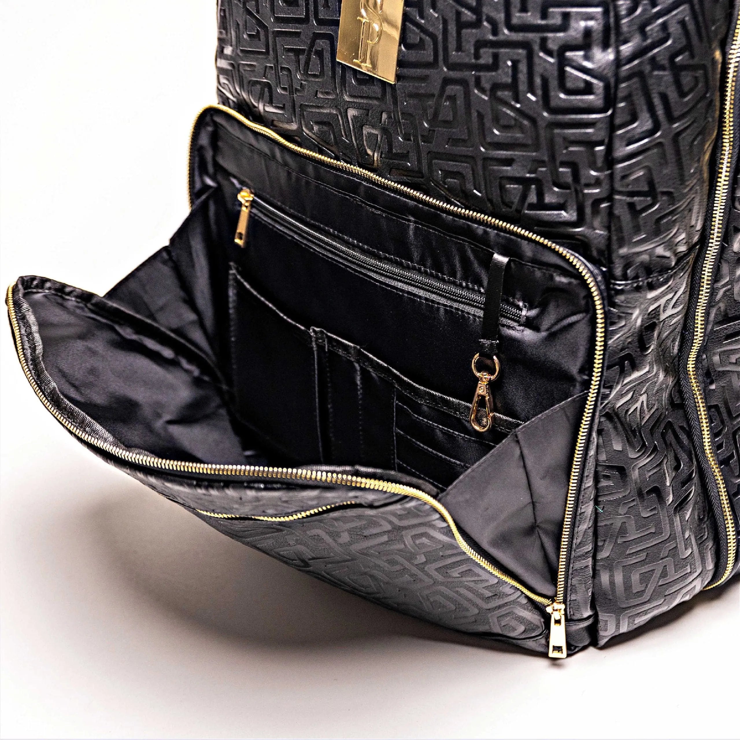 Black Monogram Backpack Leather Daily Commuter Bag (150 Made)