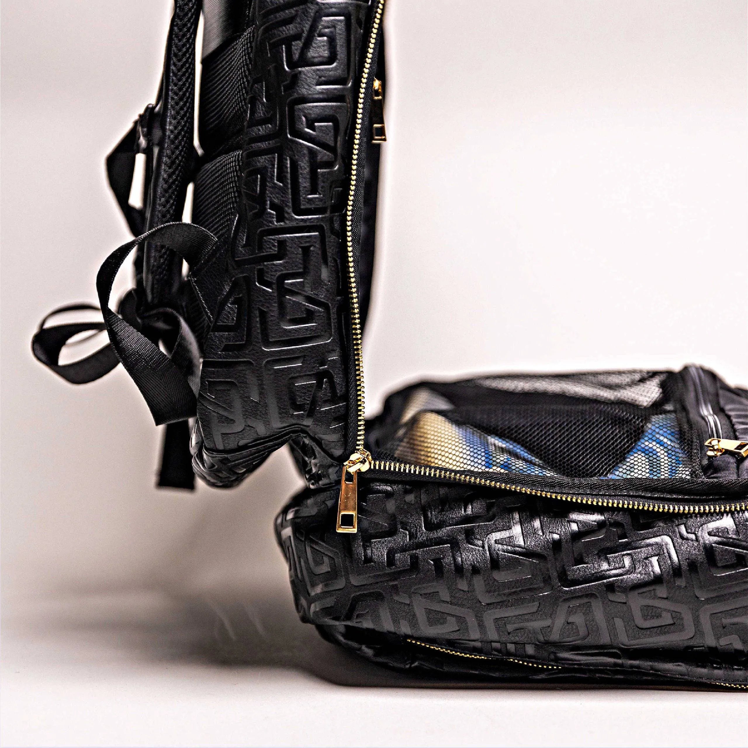 Black Monogram Backpack Leather Daily Commuter Bag (150 Made)