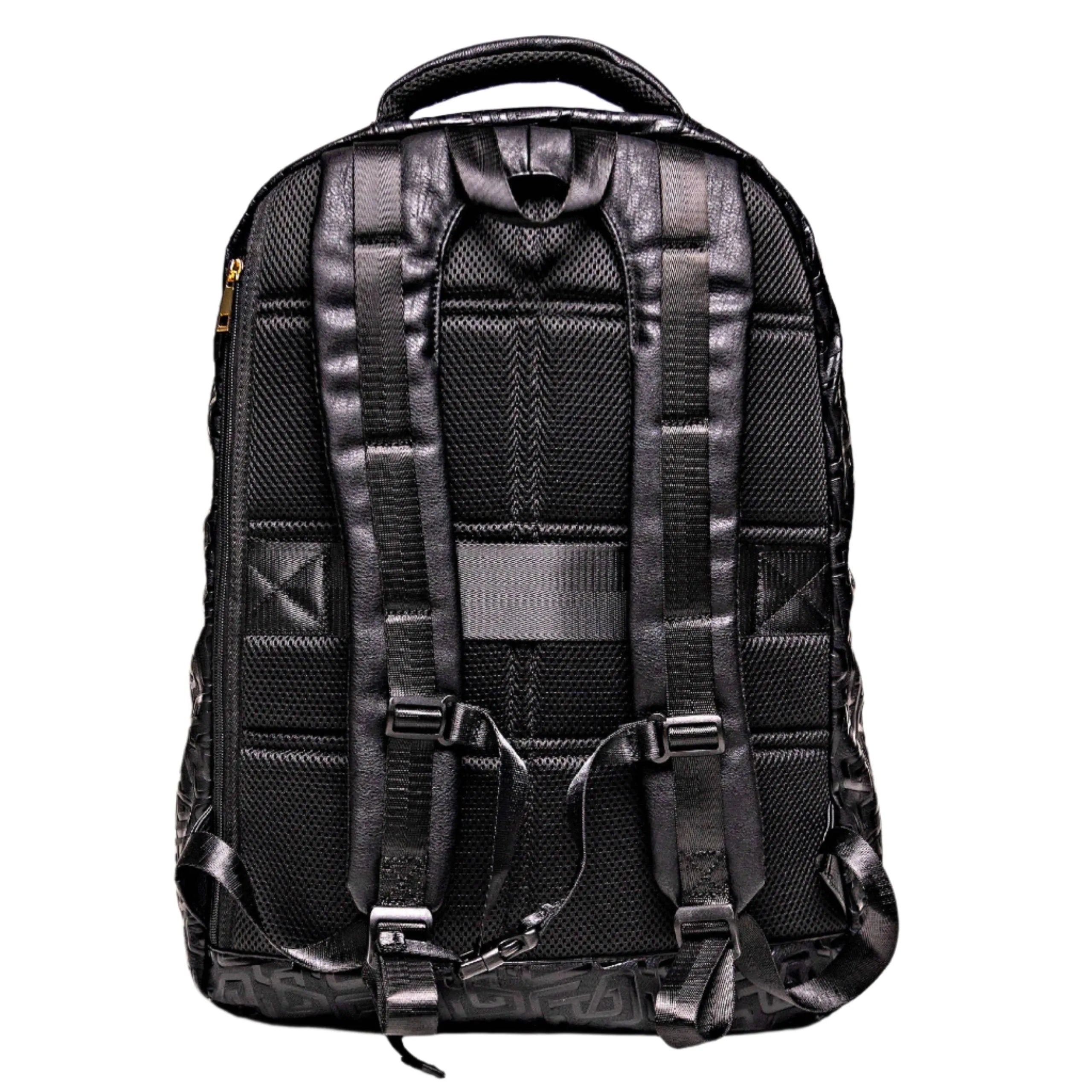 Black Monogram Backpack Leather Daily Commuter Bag (150 Made)
