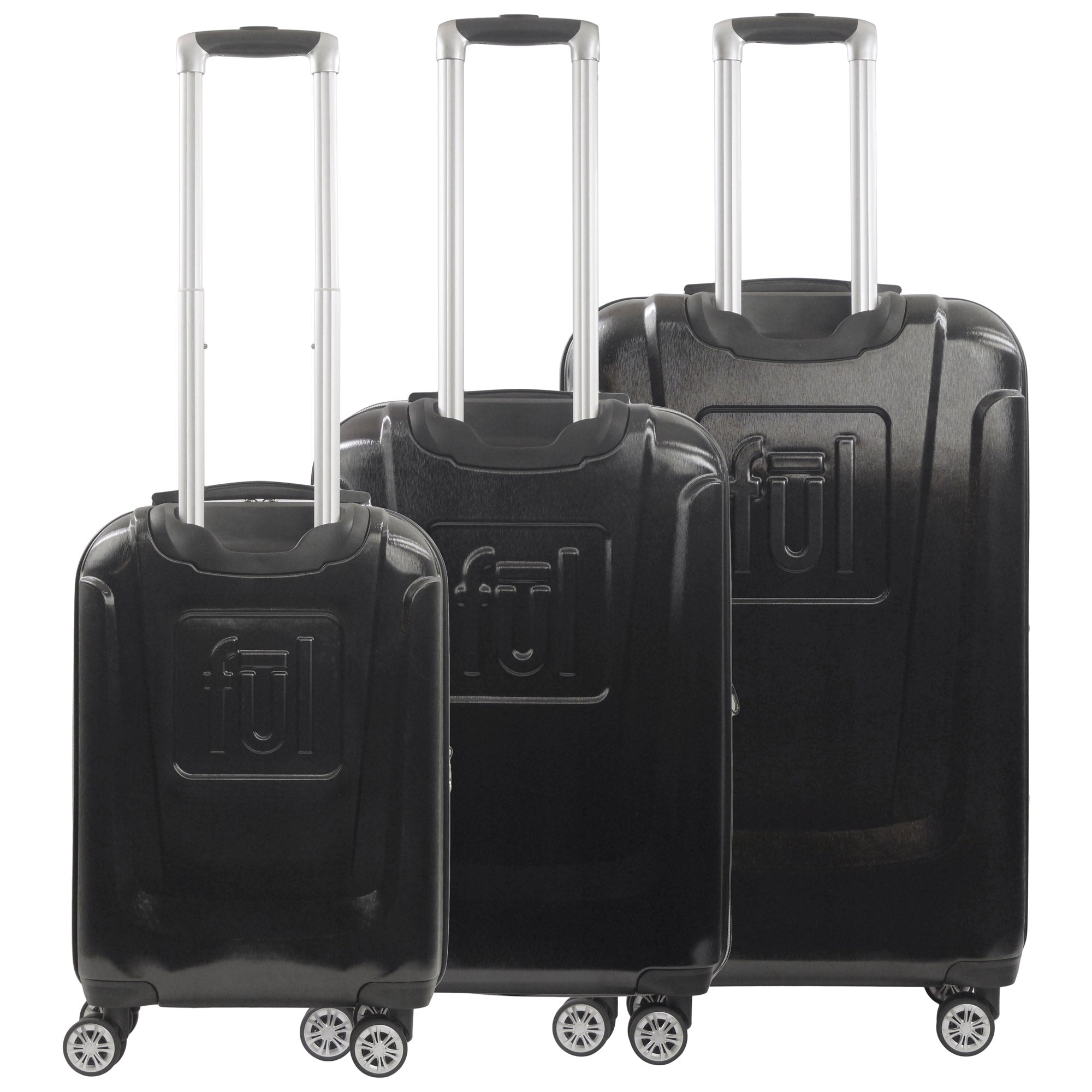 Disney Mickey Mouse Rolling Suitcases 3 Piece Set Black