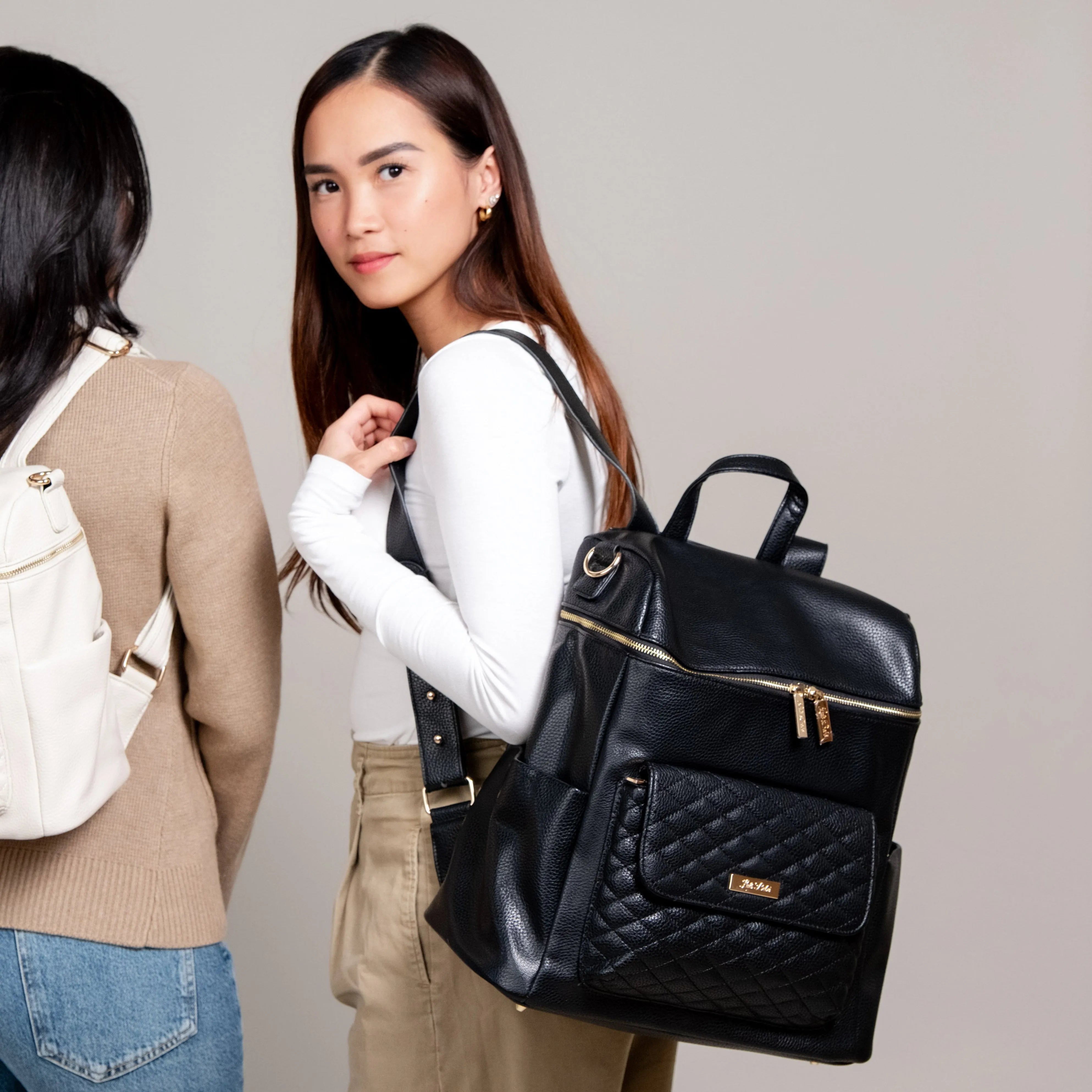 Monaco Backpack Diaper Bag | Ebony Black