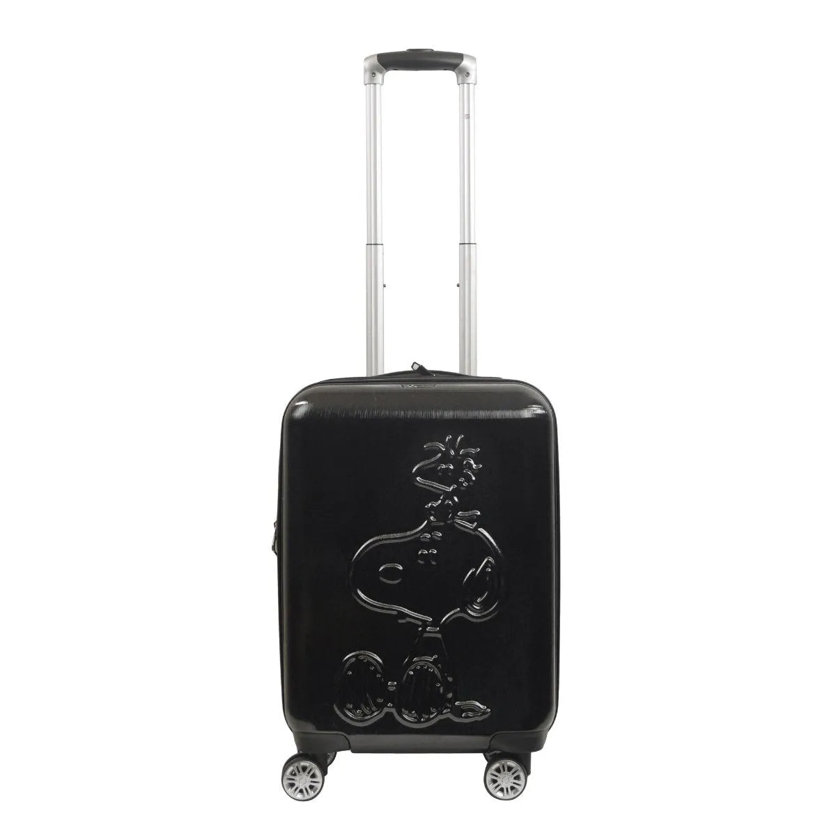 Peanuts Snoopy & Woodstock Black 22" Carry-on Spinner Luggage