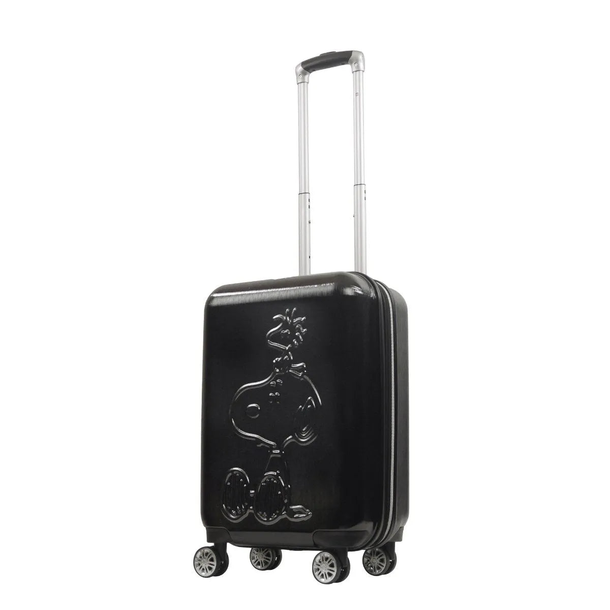 Peanuts Snoopy & Woodstock Black 22" Carry-on Spinner Luggage