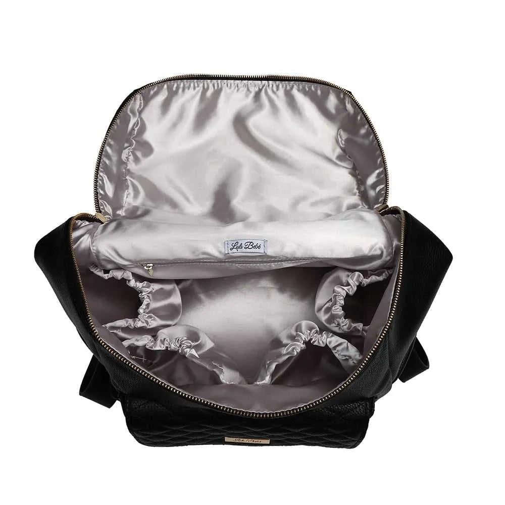 Monaco Backpack Diaper Bag | Ebony Black