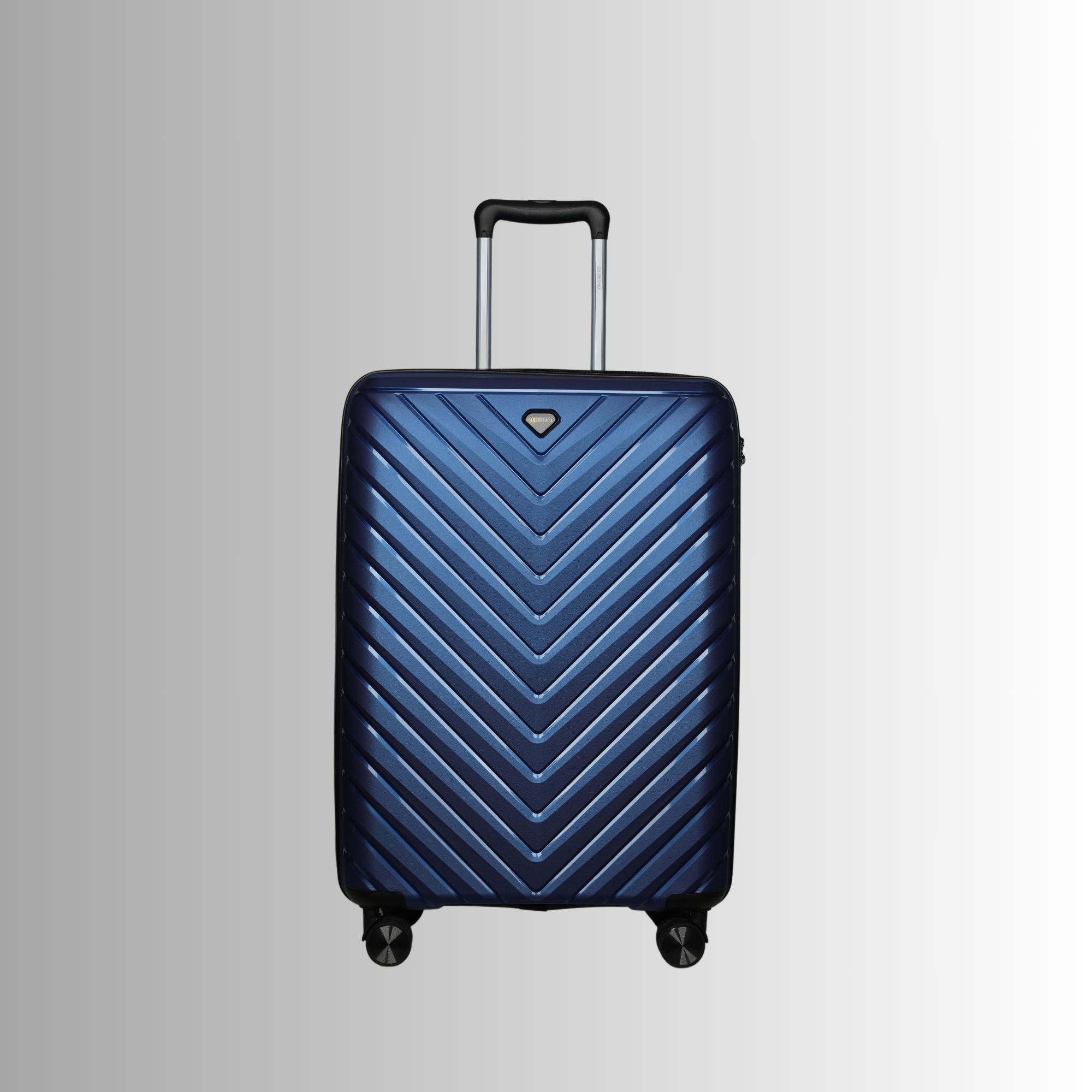 24-inch Blue Hardcase Roller Luggage with 360° Wheels & TSA Lock