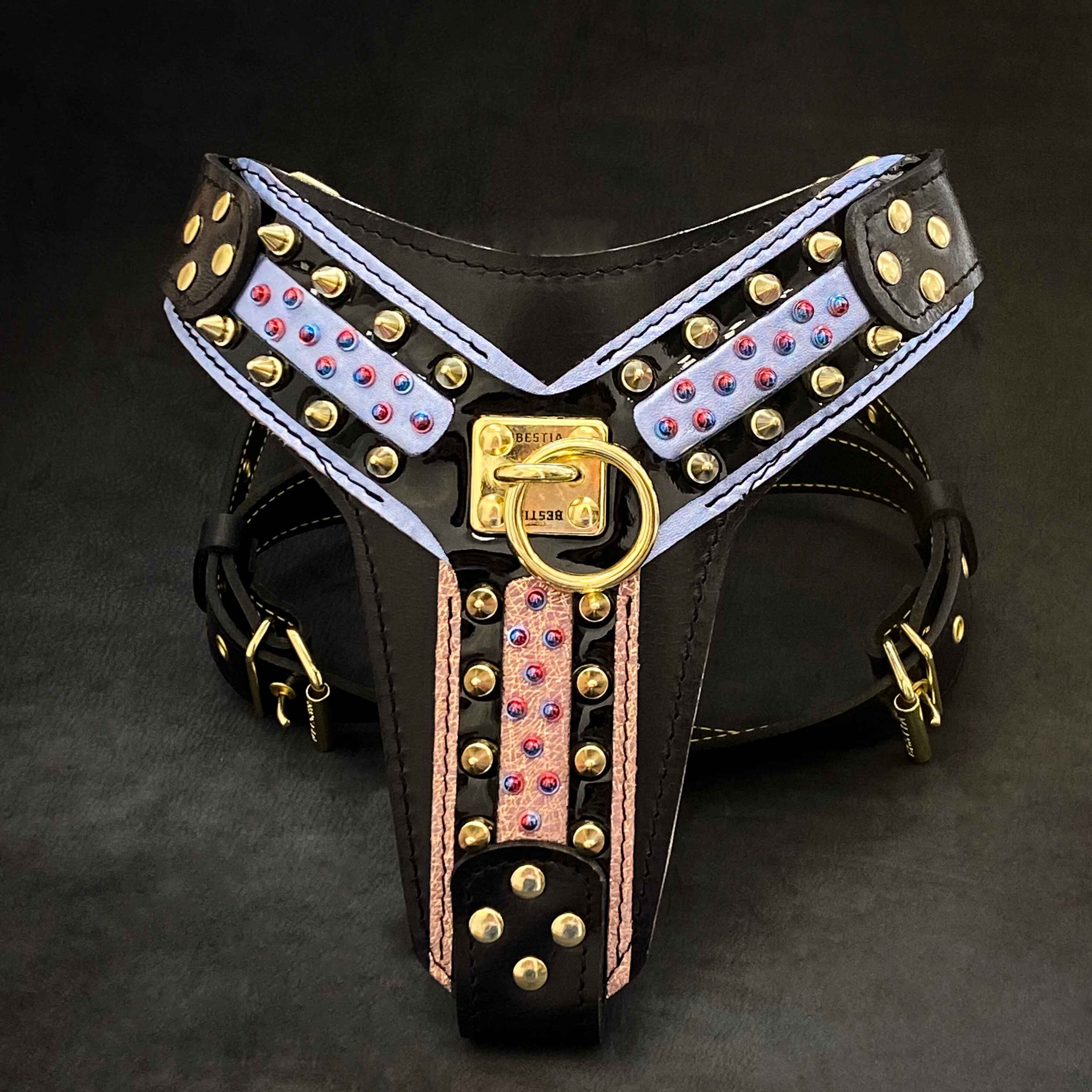 The "Candy" Black Dog Harness