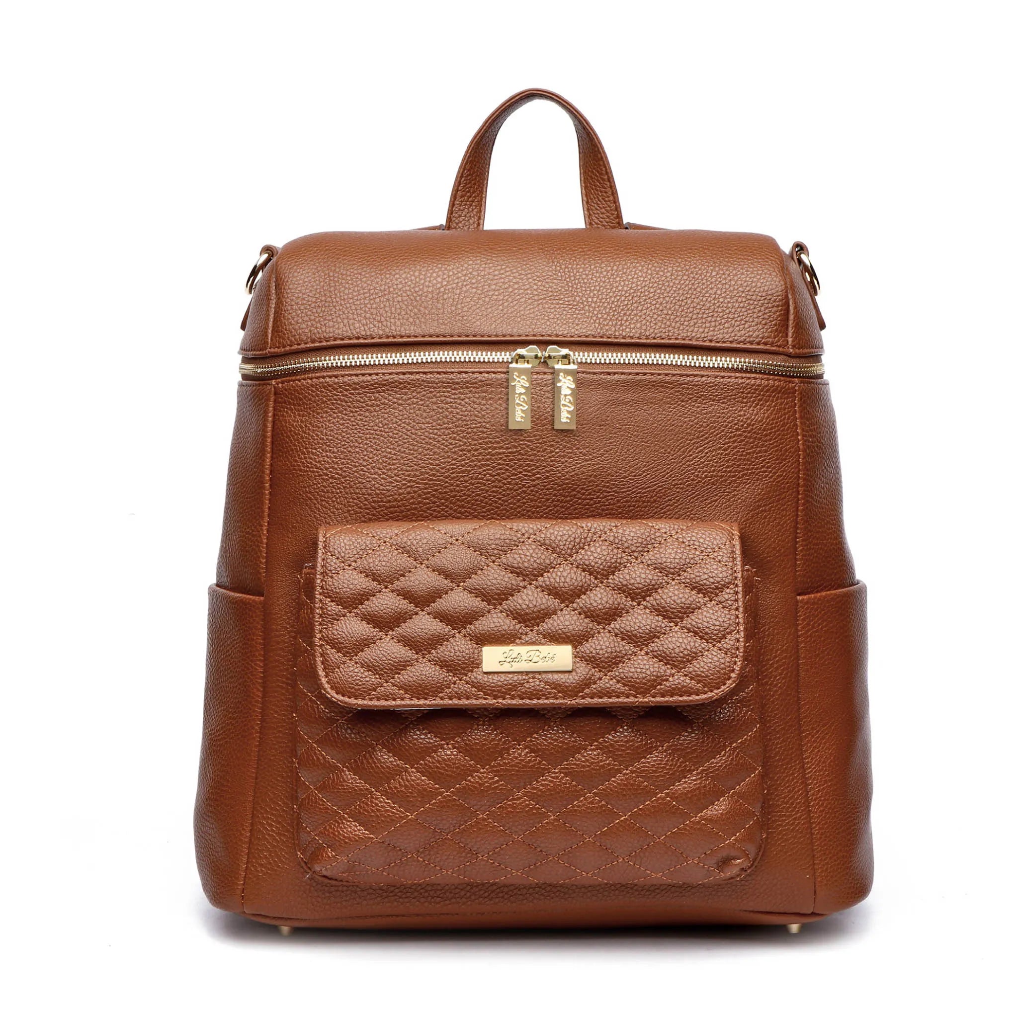 Monaco Backpack Diaper Bag | Caramel Brown