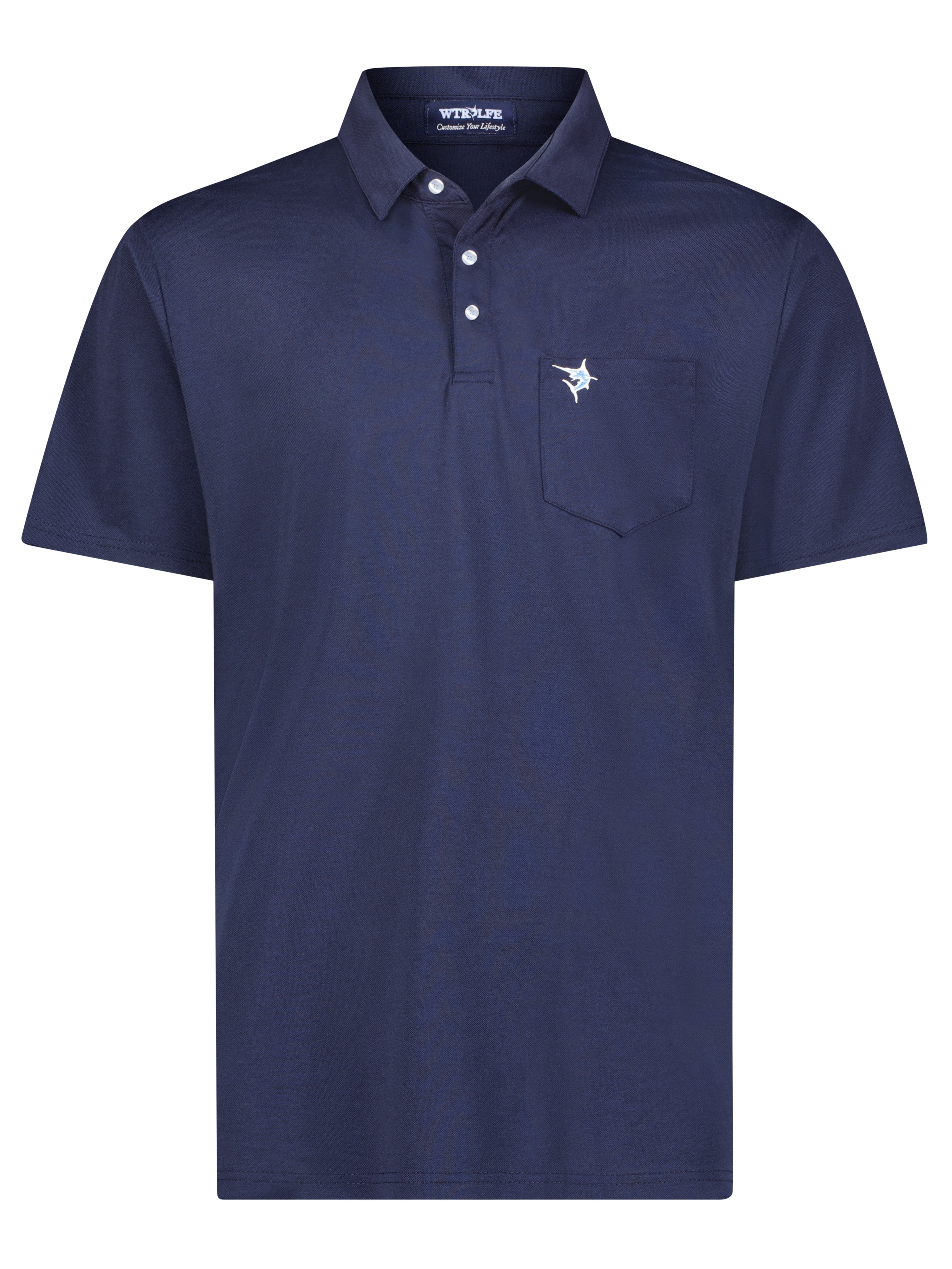 Men's Charleston Classic Cotton Polo. Navy