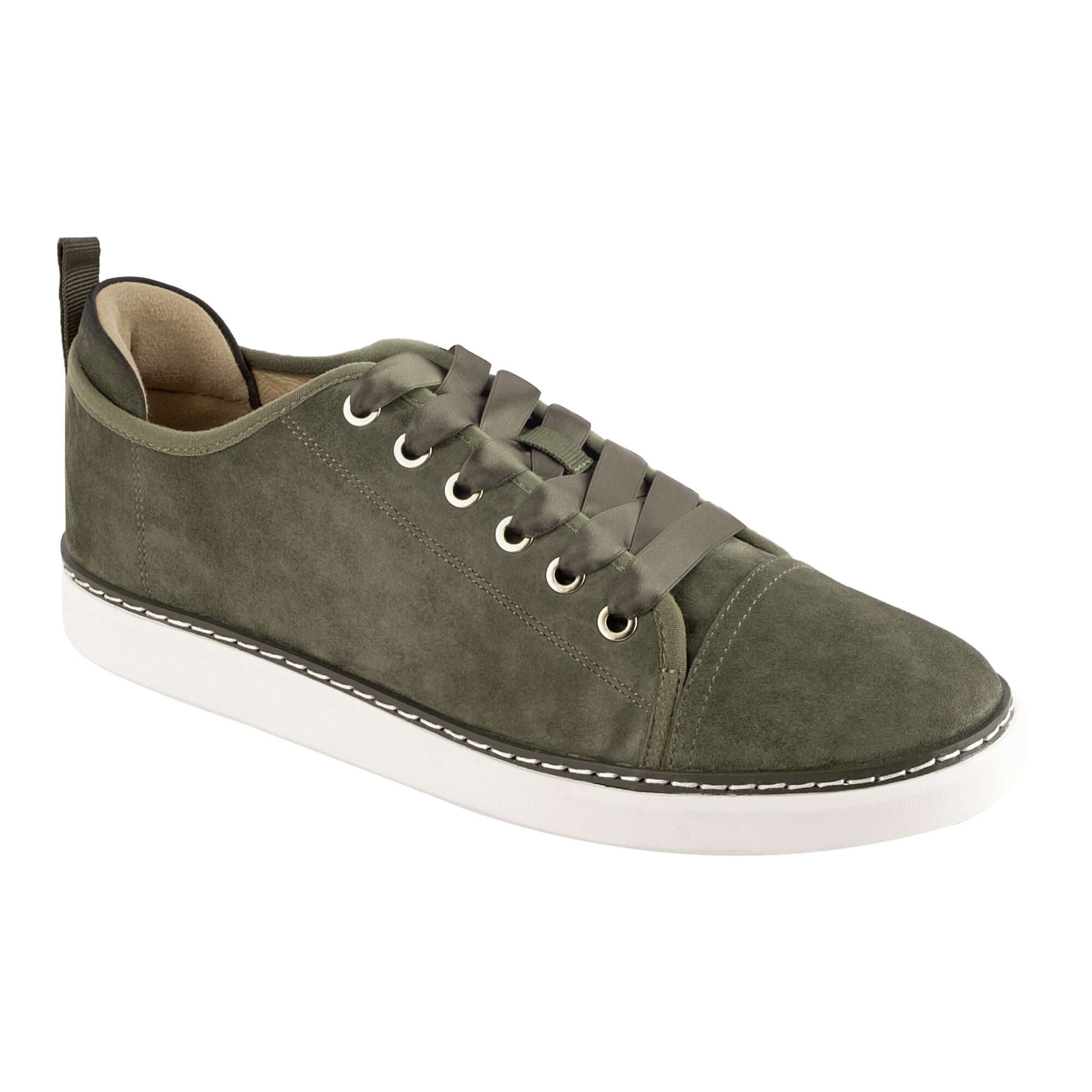 Charlotte Walker Grounding Shoes • Olive Suede