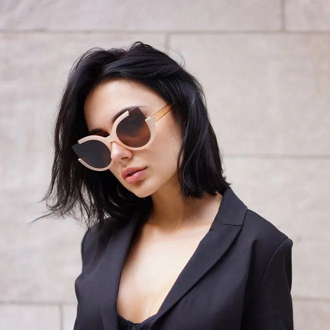 Chloe Sunglasses - Nude - Brown