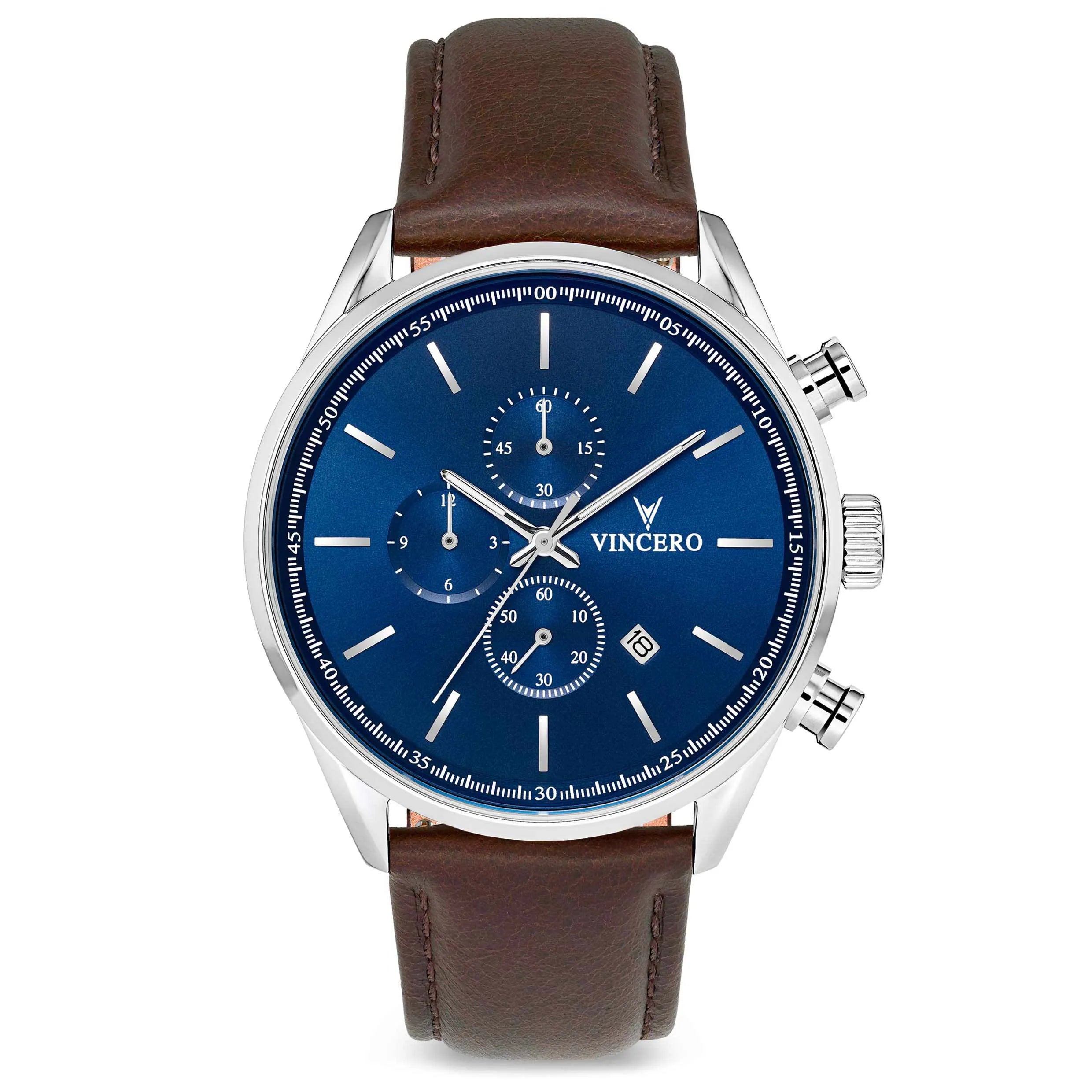 The Chrono S2 Men's Watches - Blue/Brown