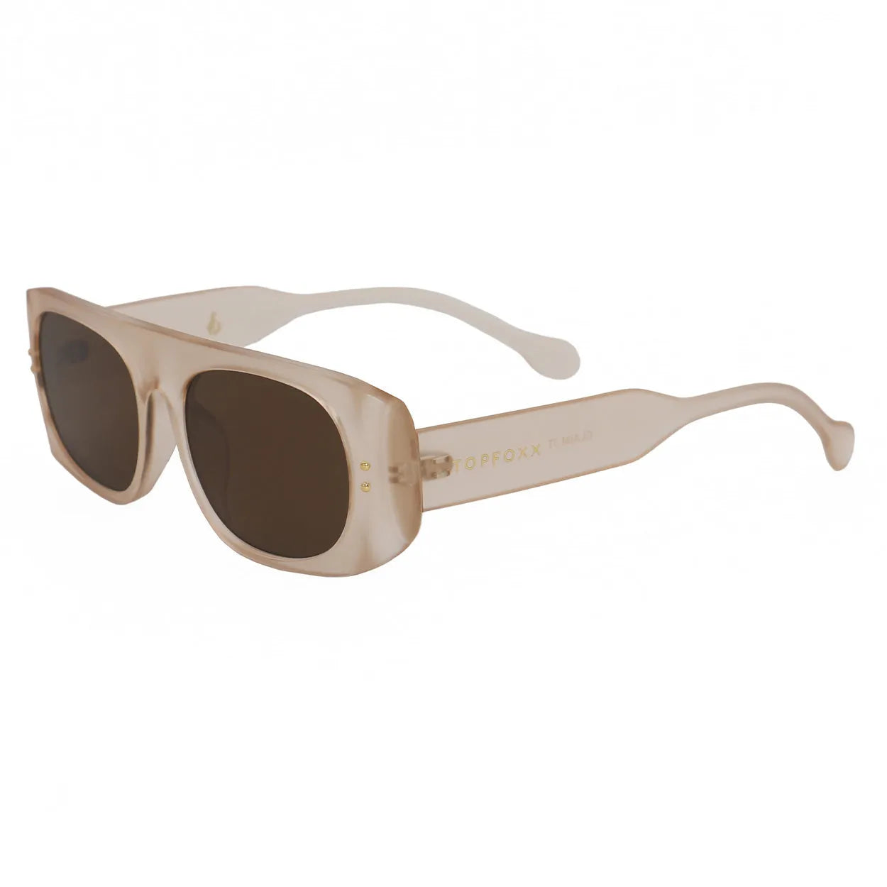 Claim It Sunglasses - Clear Brown