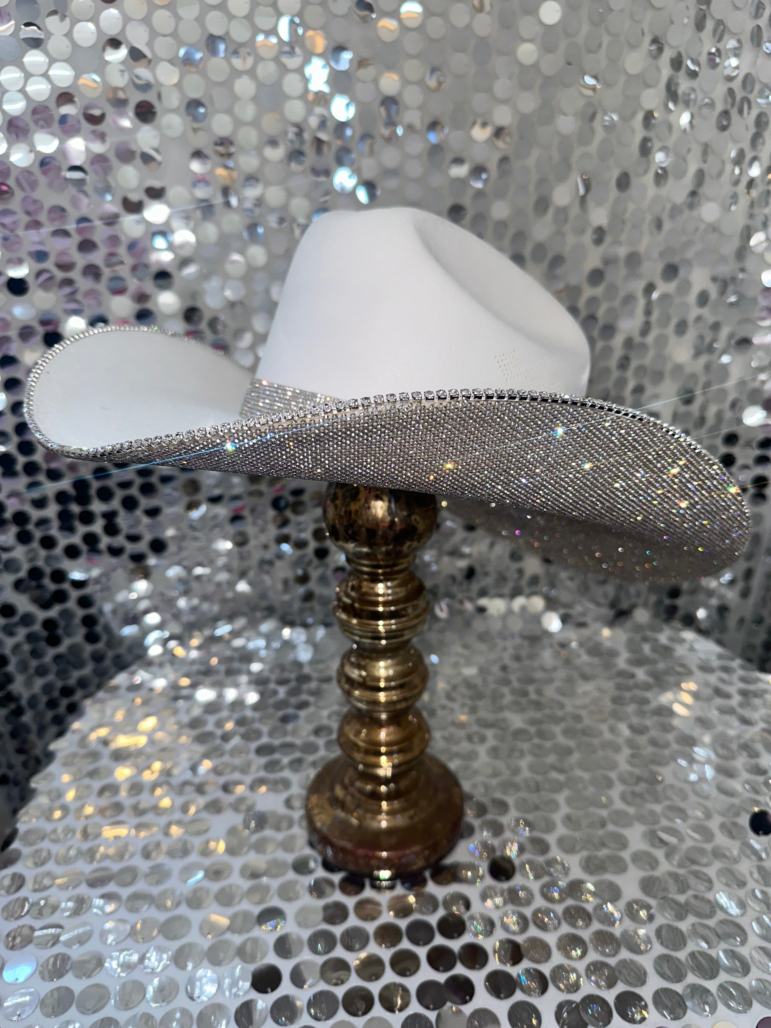 The Original "Rhinestone Cowgirl" - underneath brim only