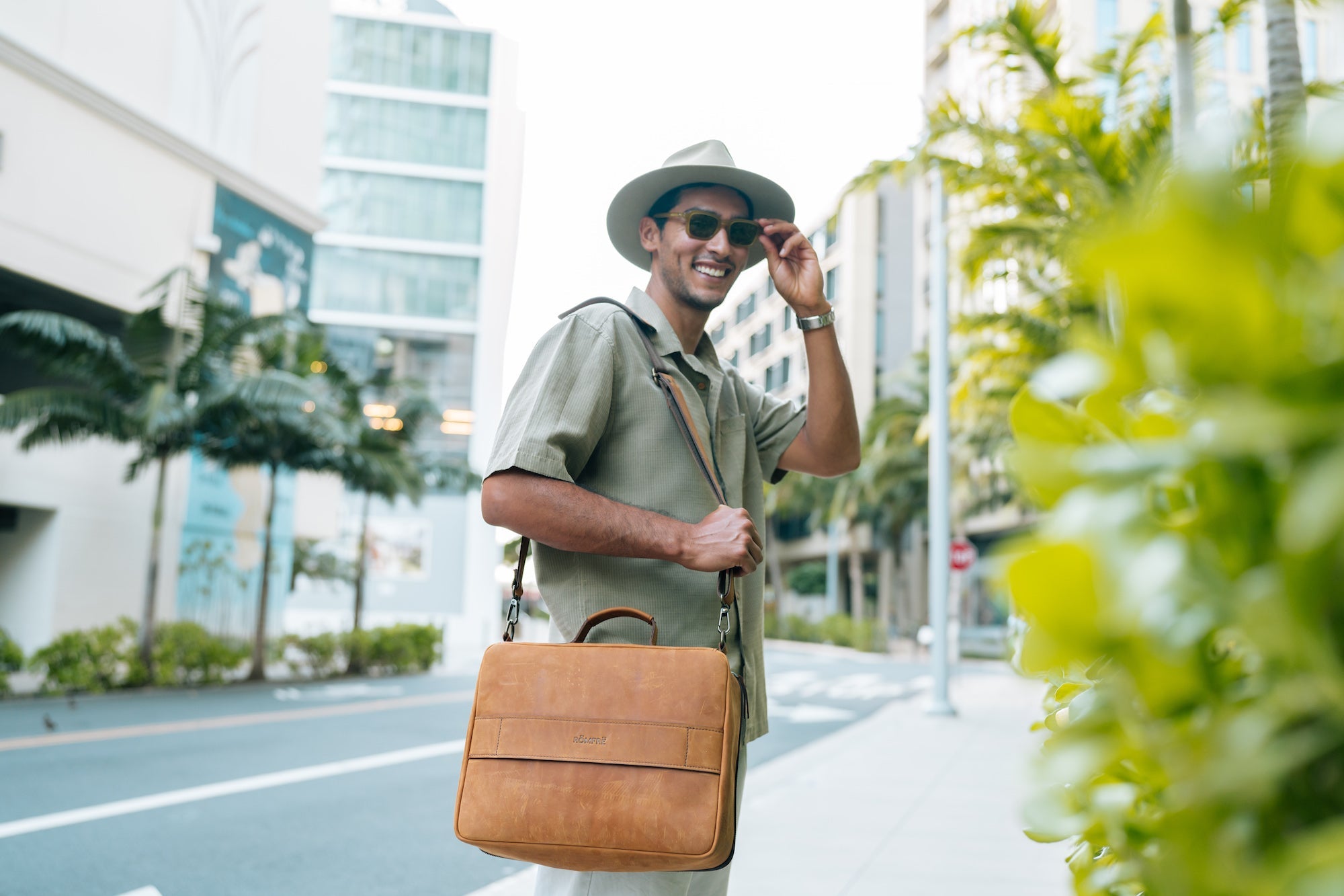 Leather CPAP Travel Briefcase