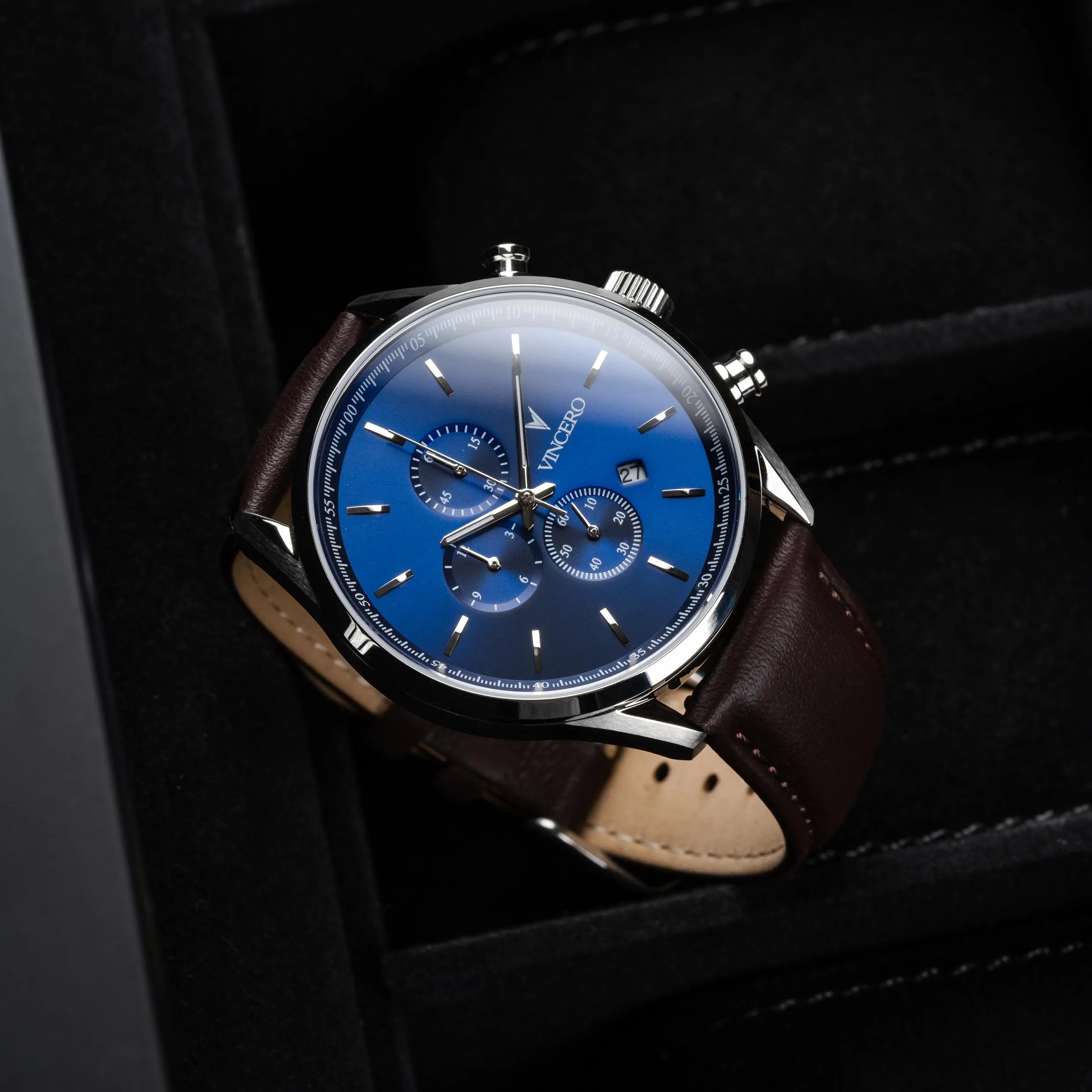 The Chrono S2 Men's Watches - Blue/Brown
