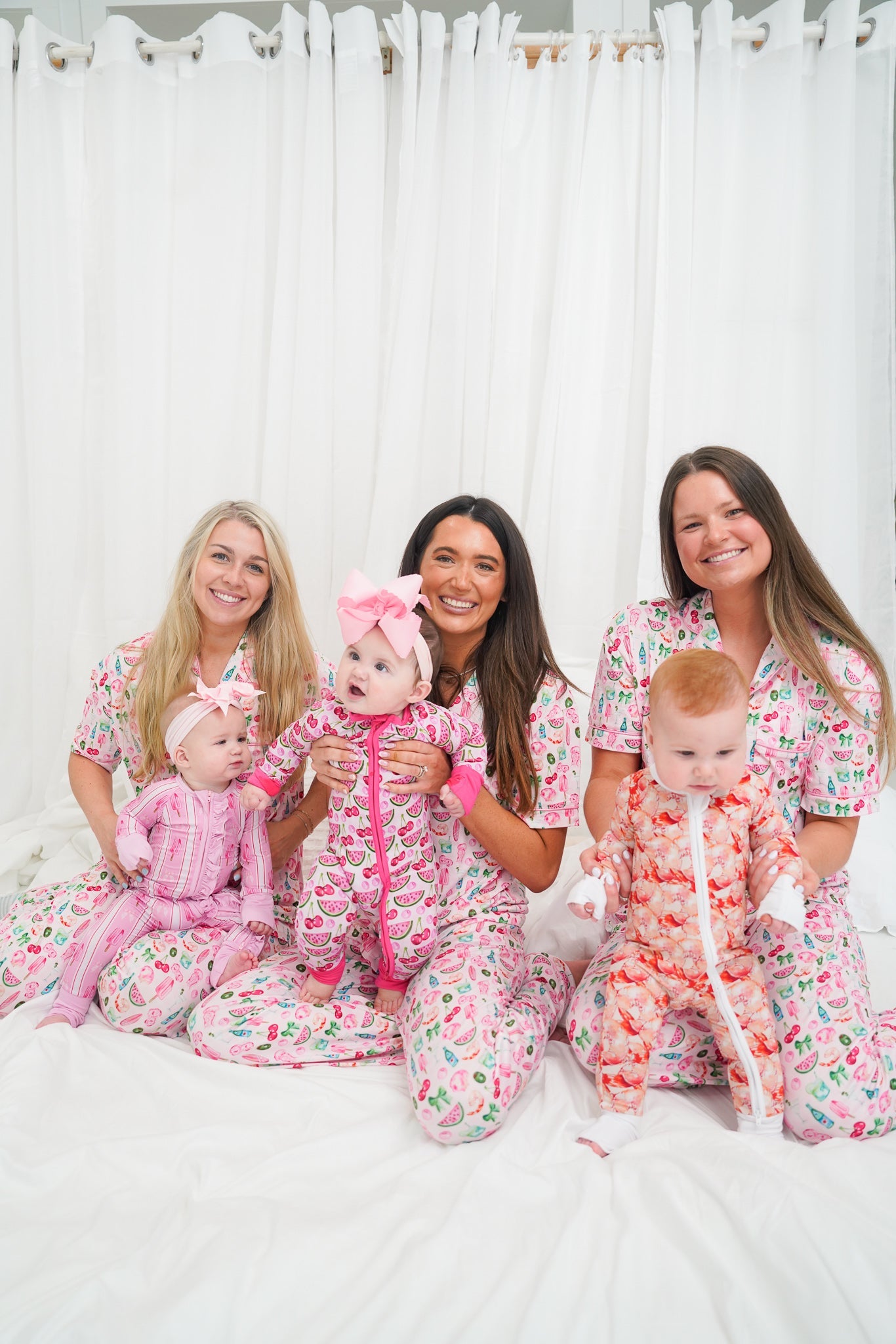 Pink Summer Spritz - Short Sleeve + Pant Pajama Set