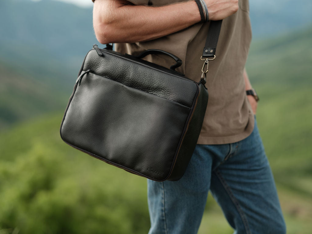 Leather CPAP Travel Briefcase