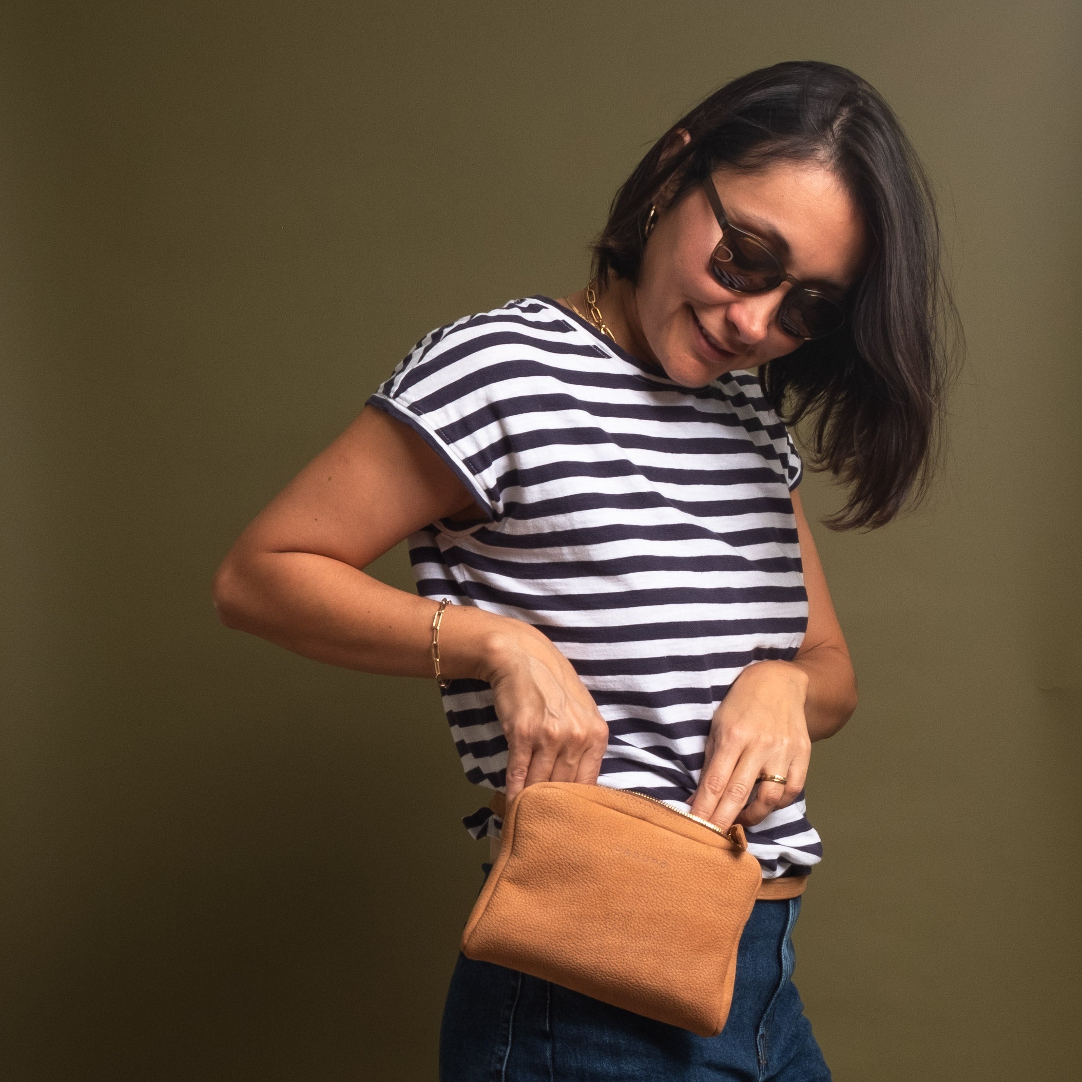 Fanny Pack Crossbody Bag - Sand